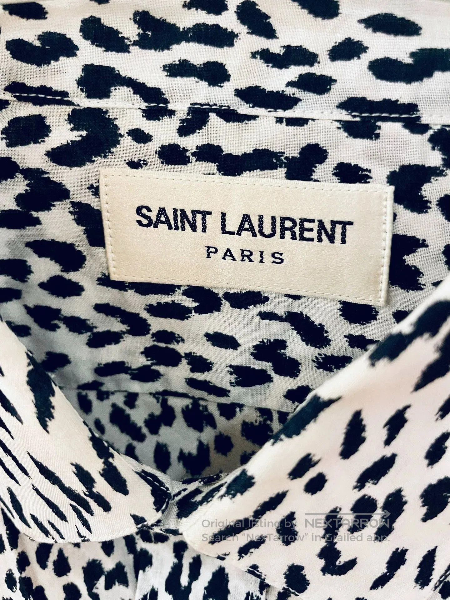 Saint Laurent Paris Multi Animal Print Long Sleeve Button-Up Shirt. Size US S / EU 44-46 / 1 - 2 Thumbnail