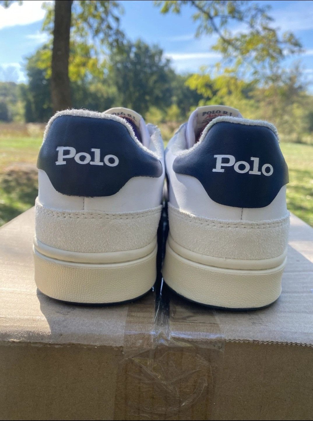 Ralph Lauren Ralph Lauren Polo Court Sneakers White Navy Red Retro 005 Size US 9 / EU 42 - 6 Thumbnail