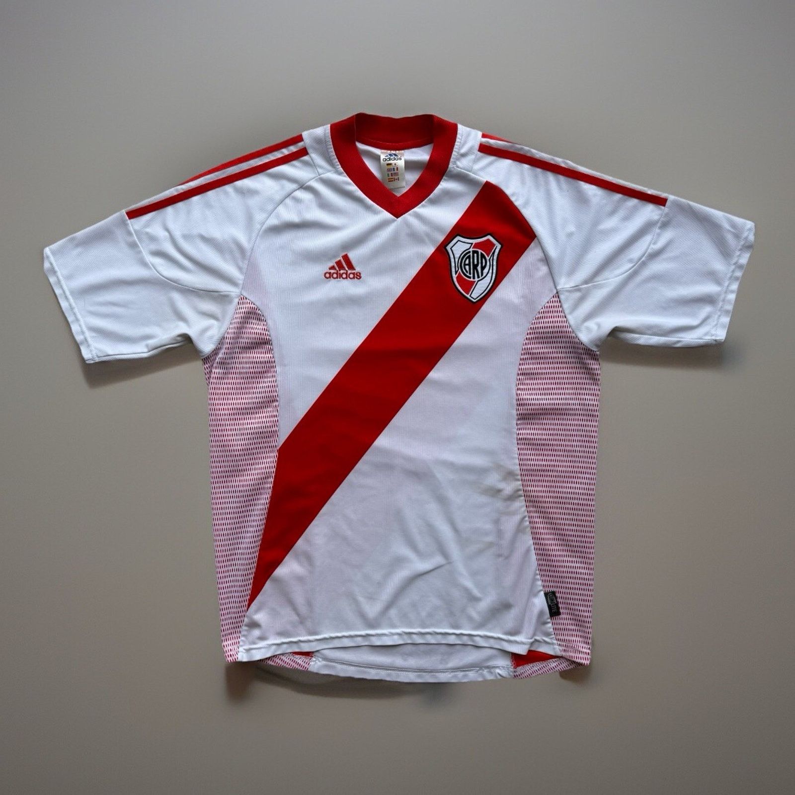 Adidas River Plate Home Jersey Medium White Red World Cup Size US M / EU 48-50 / 2 - 1 Thumbnail
