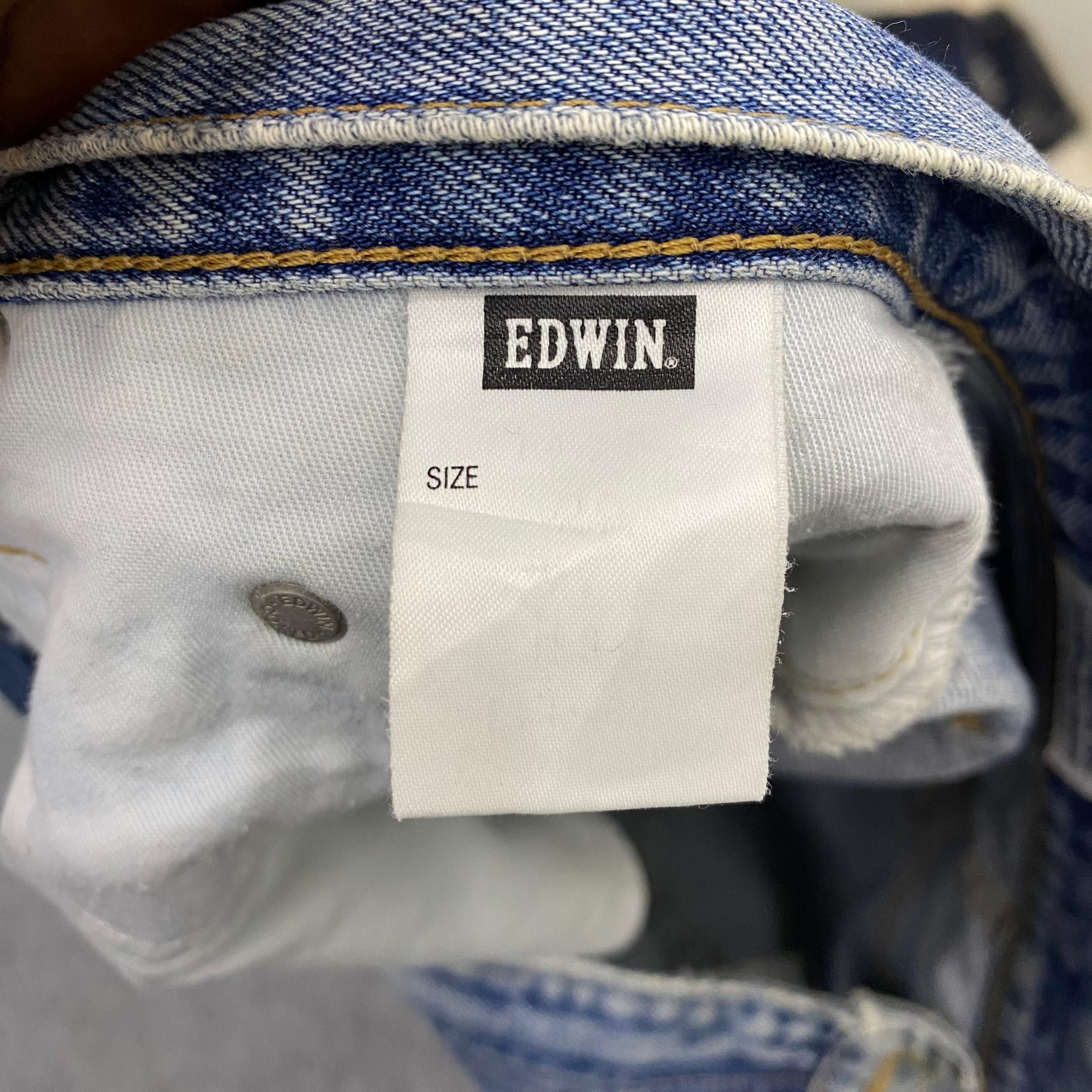 Edwin 💥Best Offer💥Vintage Edwin 502 Distressed Denim Size US 28 / EU 44 - 14 Thumbnail