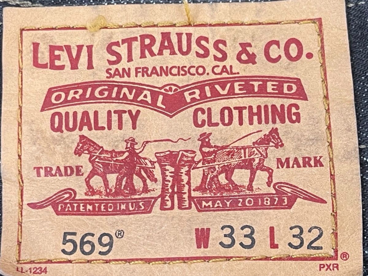 Levi's Levi’s Blue Denim Loose Straight Leg Jeans Size US 35 - 12 Thumbnail