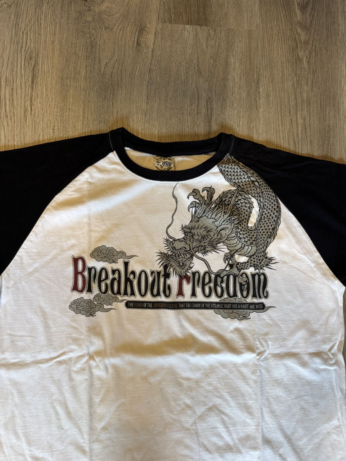 Japanese Brand BREAKOUT FREEDOM DRAGON MOTIF LIKE LGB STYLE T SHIRT Size US XL / EU 56 / 4 - 5 Thumbnail