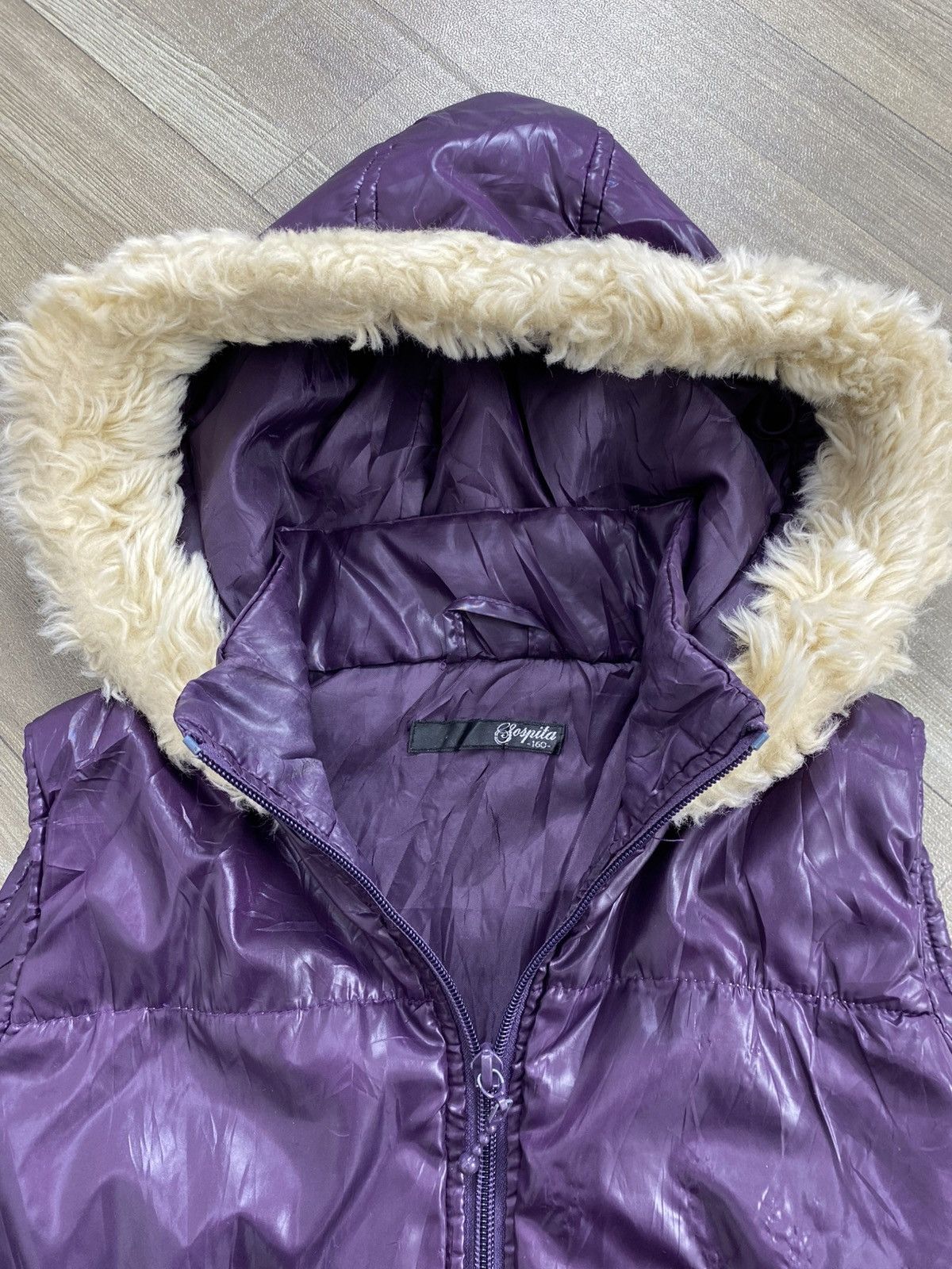 If Six Was Nine 2000s Gospita Fur Vest Puffer Down Jacket Kmrii Lgb Goa Y2K Size US S / EU 44-46 / 1 - 3 Thumbnail