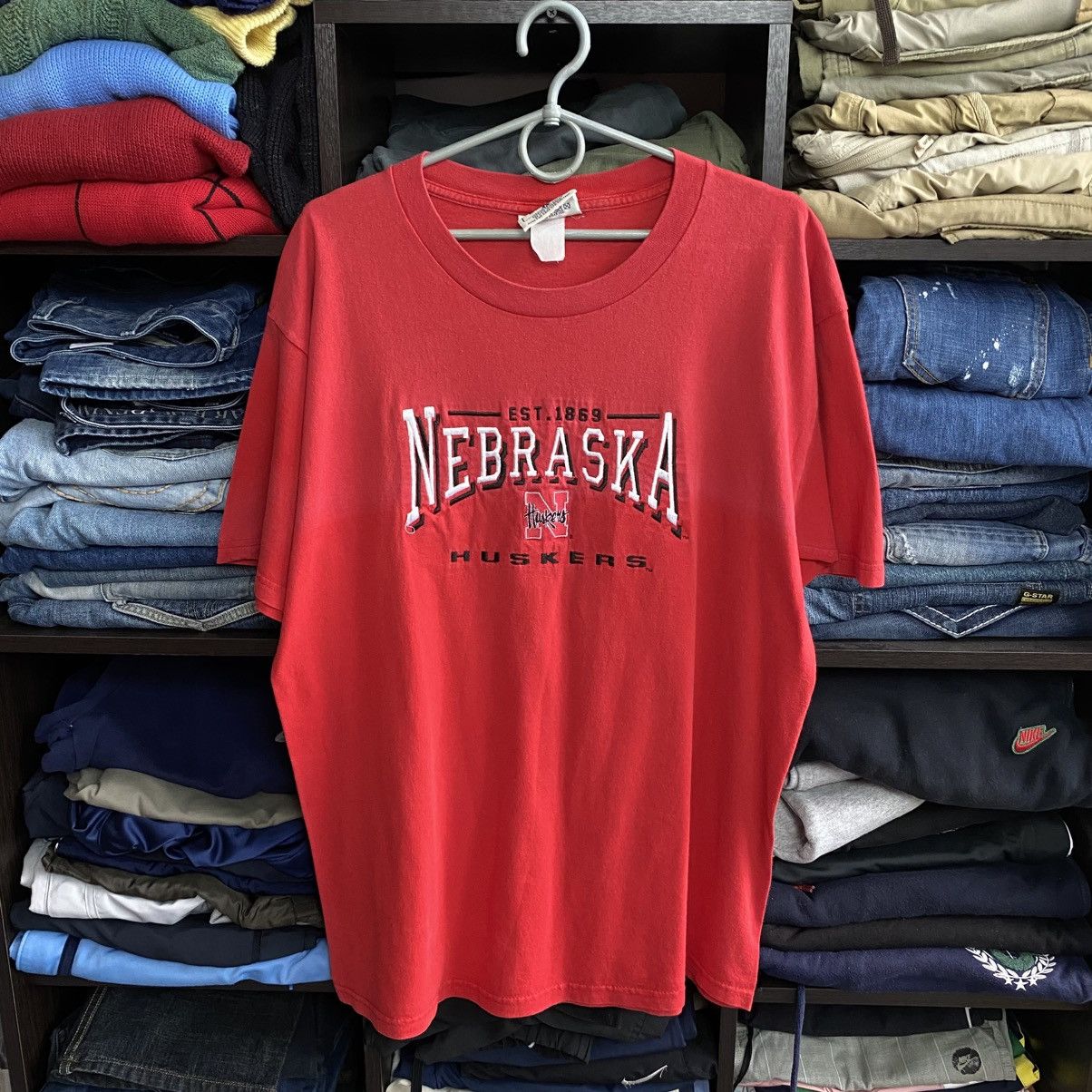 Lee Vintage Lee Sport Nebraska Huskers 90’s Faded tee Size US L / EU 52-54 / 3 - 1 Thumbnail