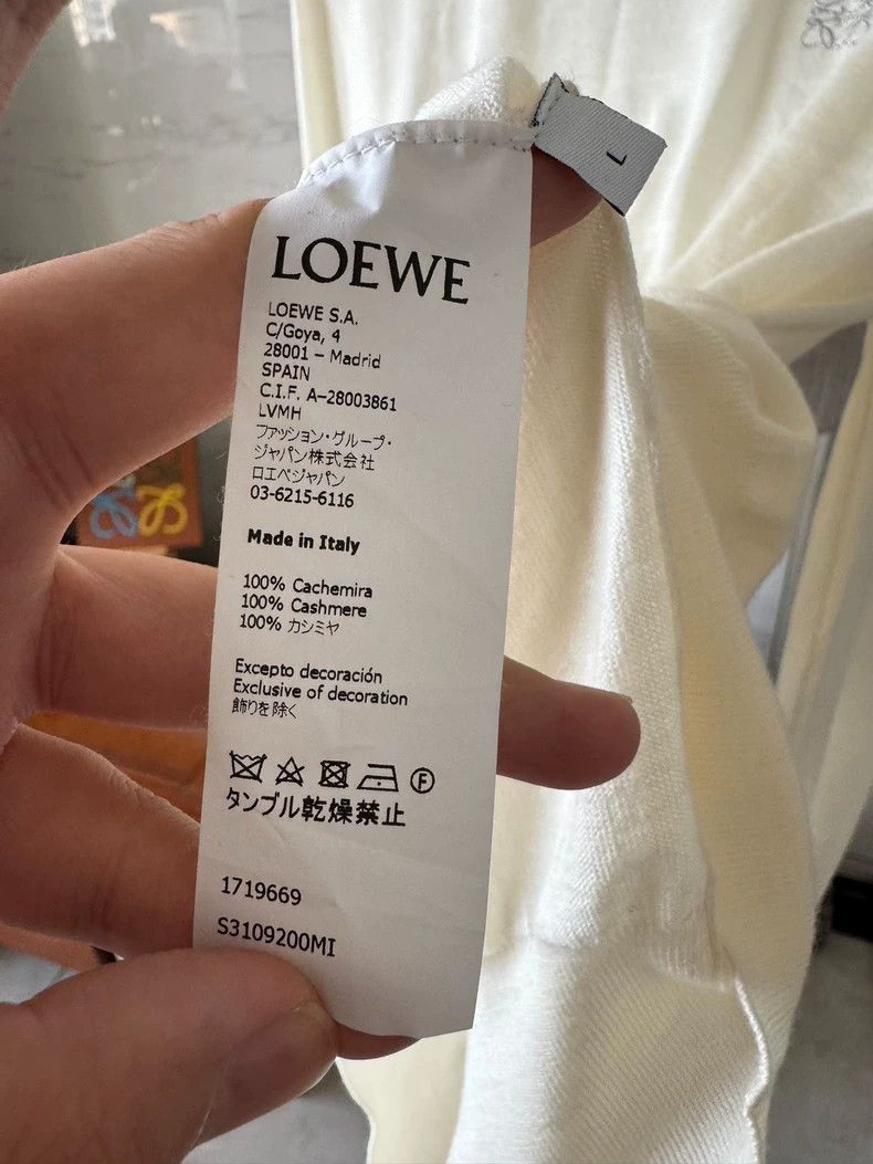 Loewe LOEWE Kashmir cashmere sweater, men's and women's tights Size US L / EU 52-54 / 3 - 4 Thumbnail