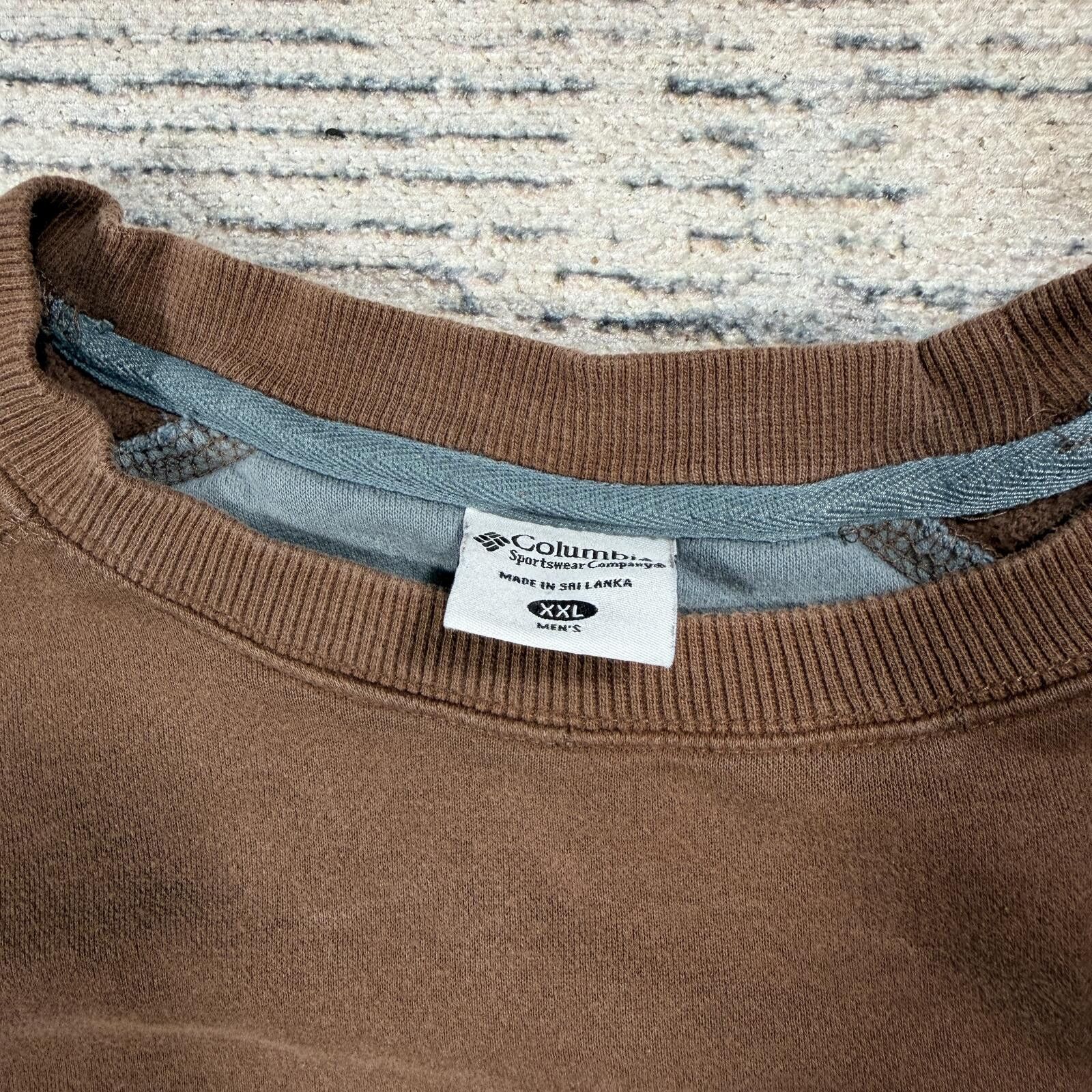Columbia Vintage Columbia Brown Pullover Crewneck Sweatshirt Size ONE SIZE - 3 Thumbnail