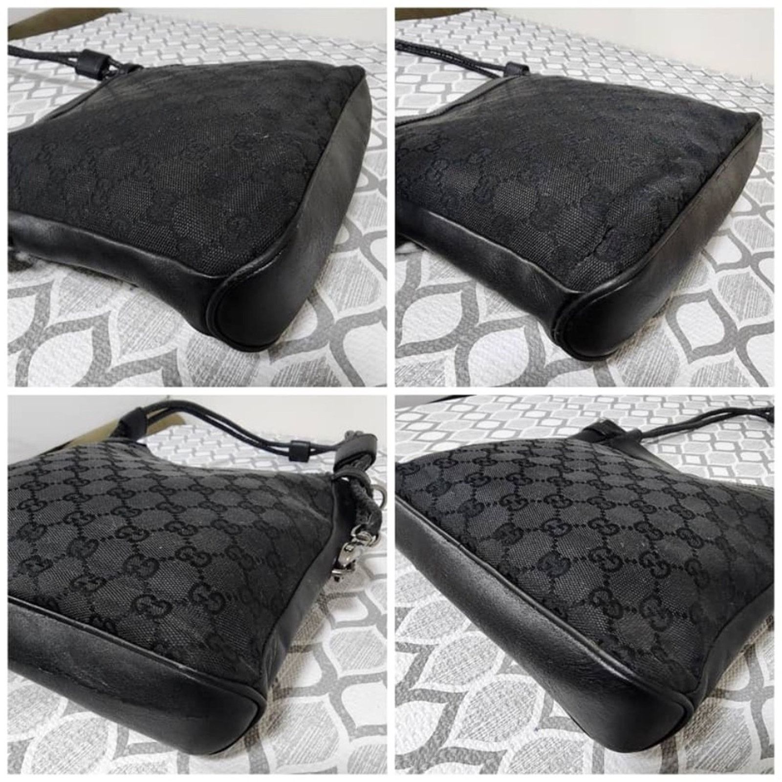 Gucci Authentic GUCCI GG Canvas Shoulder Bag Black Size ONE SIZE - 10 Thumbnail