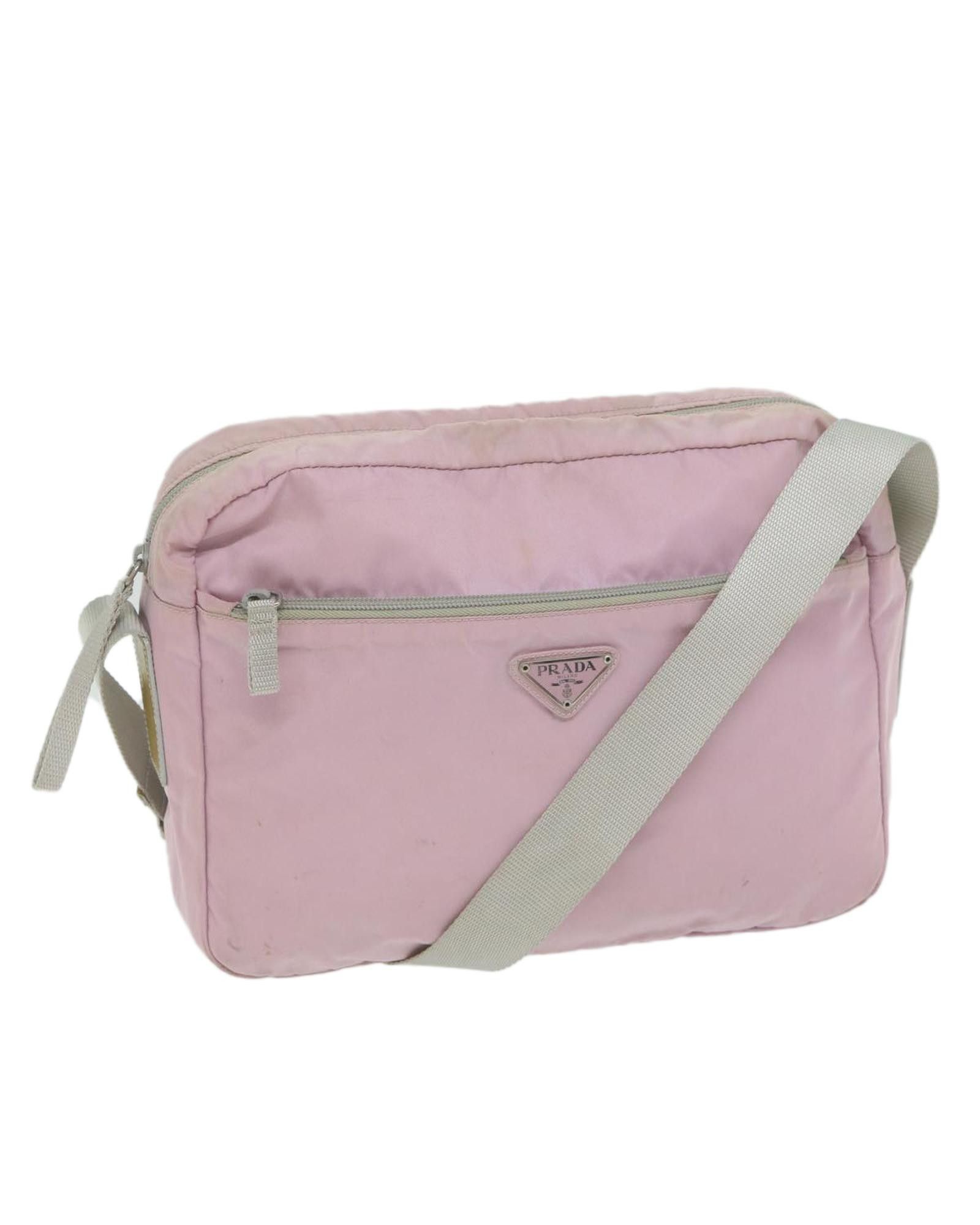 image of Prada Stylish Pink Shoulder Bag, Women's