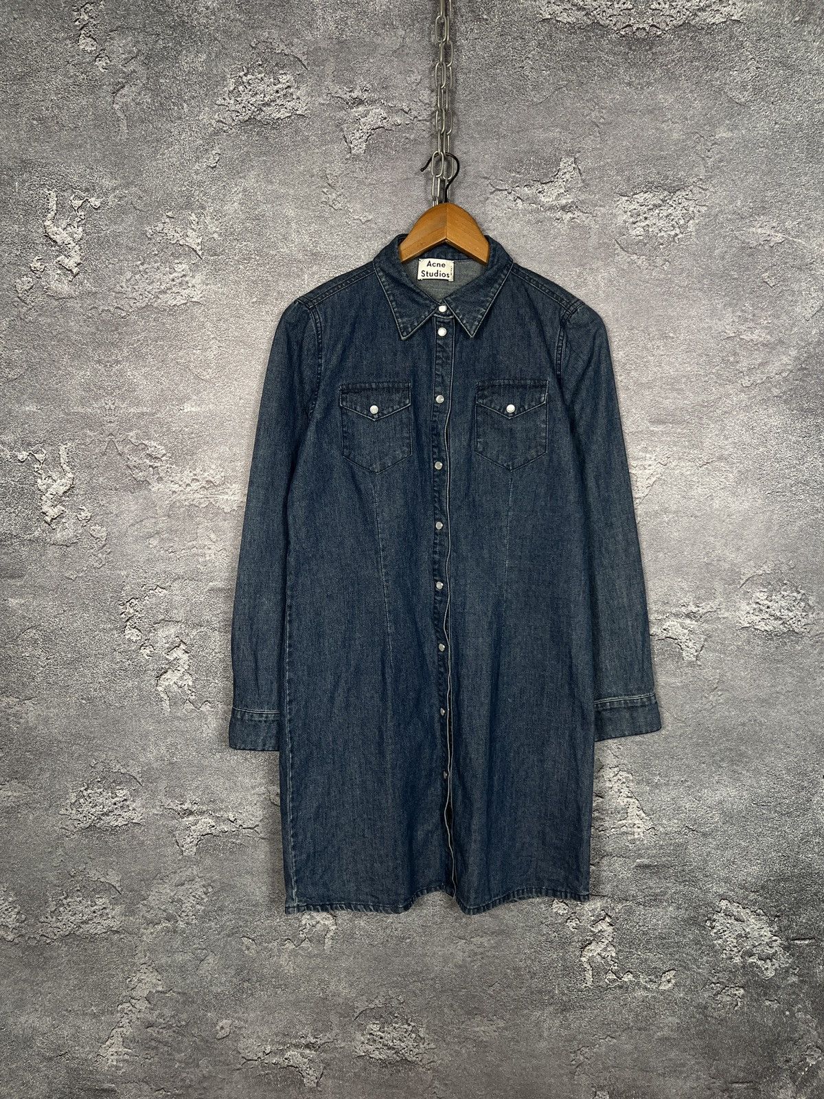 Acne Studios Acne Studios Denim Shirt Dress Size S Size S / US 4 / IT 40 - 1 Thumbnail