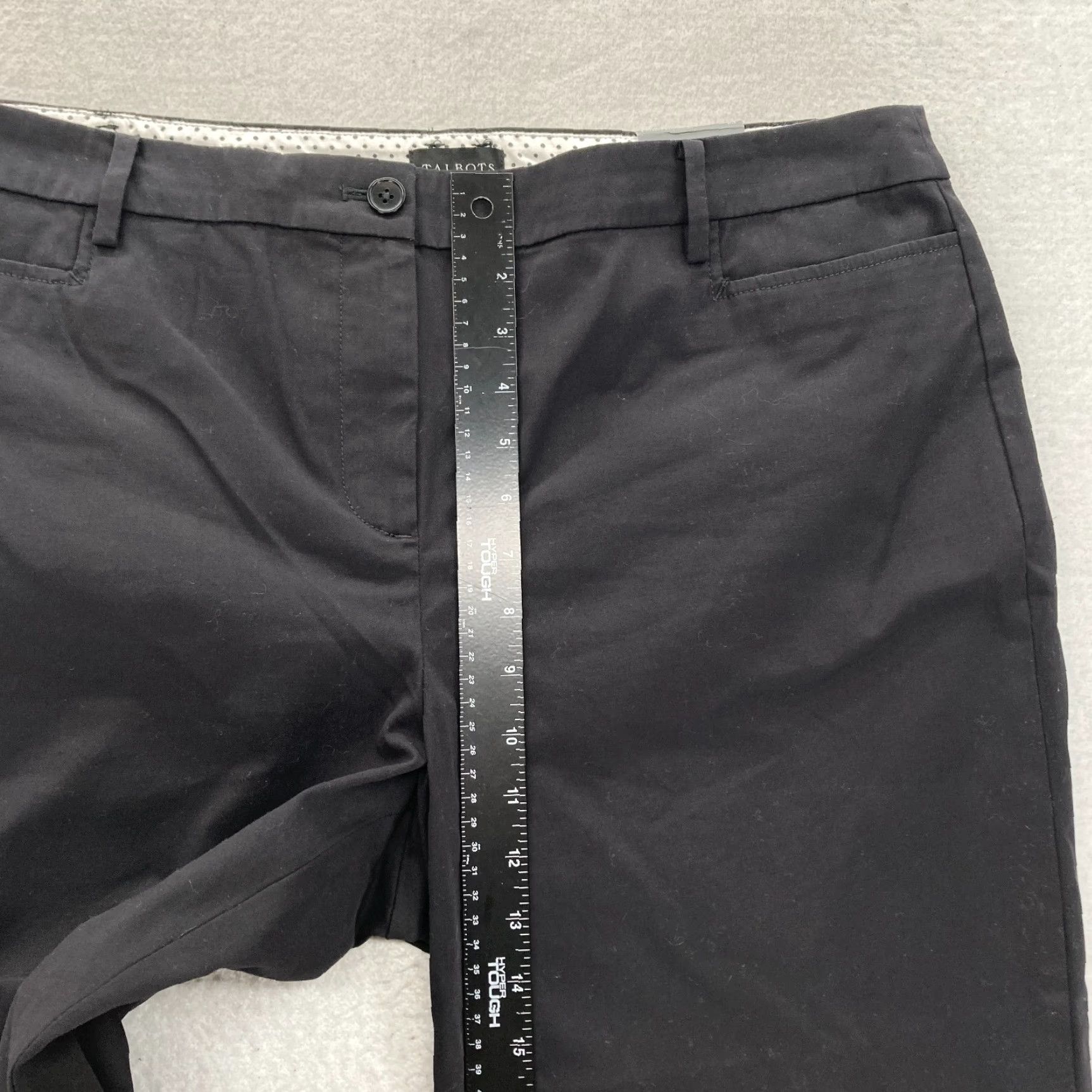 Talbots Talbots Skimmer Women's 16P Petite Black Stretch Fabric Slim Leg Cropped Size 26" / US 2 / IT 38 - 7 Thumbnail