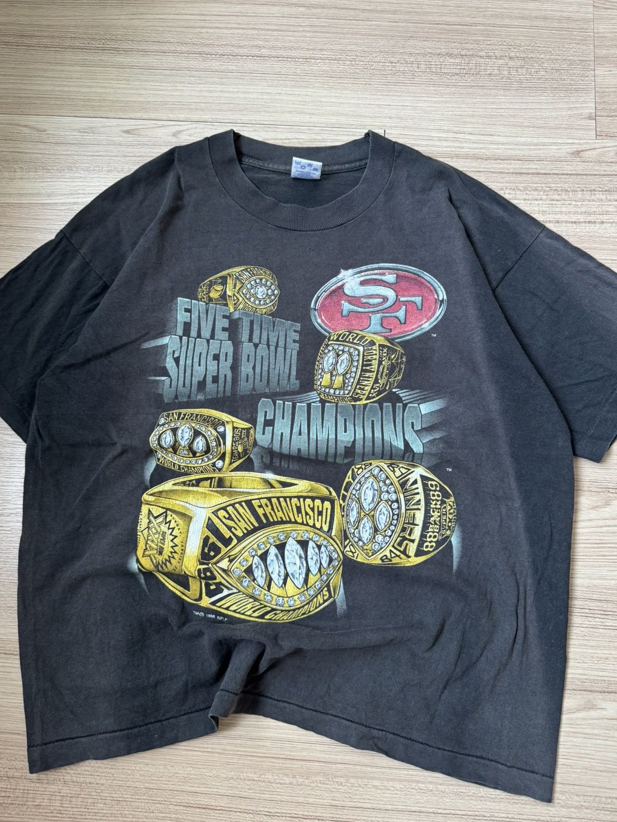 Rap Tees Vintage Super bowl 1996 Five Time Champion Size US L / EU 52-54 / 3 - 2 Thumbnail