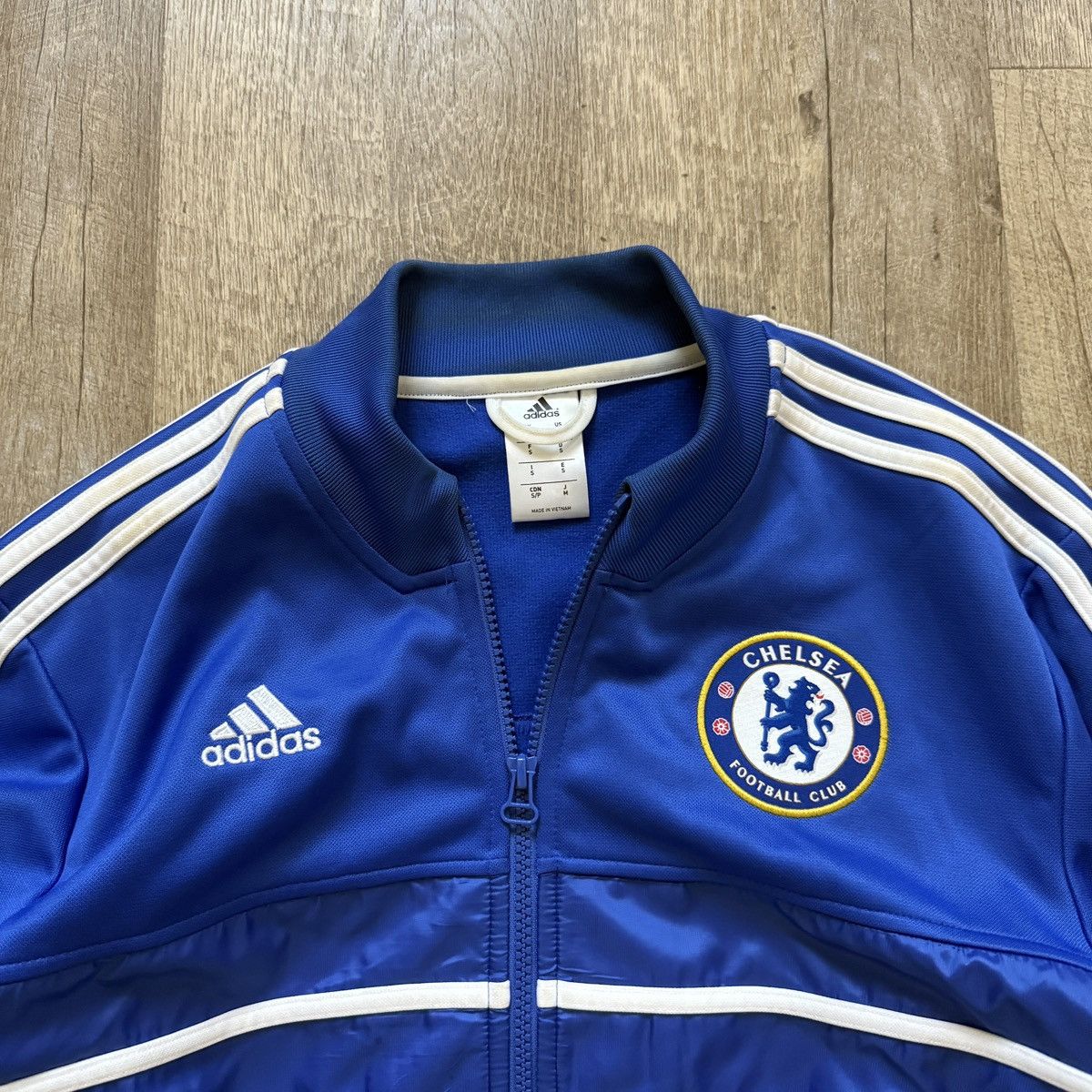 Adidas Vintage Adidas Chelsea Football Zip-up Size US S / EU 44-46 / 1 - 2 Thumbnail
