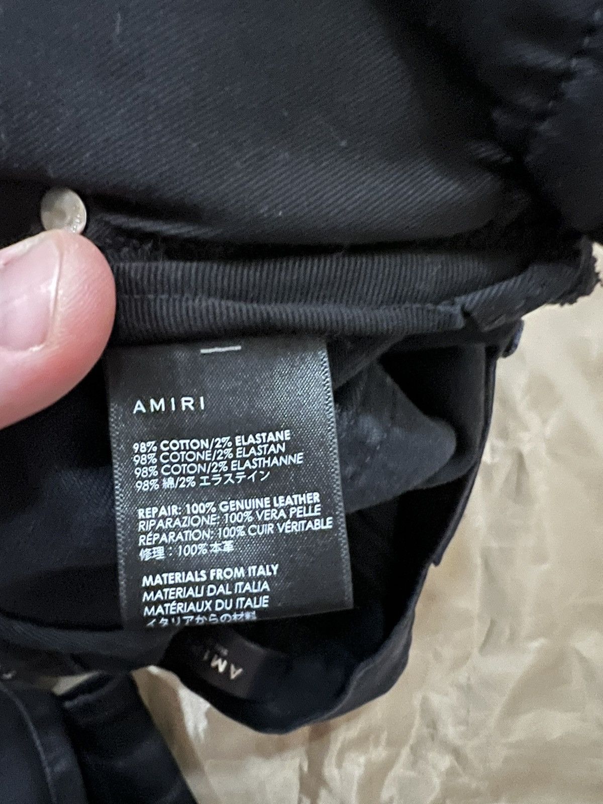 Amiri Amiri MX2 High Rise Skinny Jeans 'Black' size 36 $2500 Size US 36 / EU 52 - 5 Thumbnail