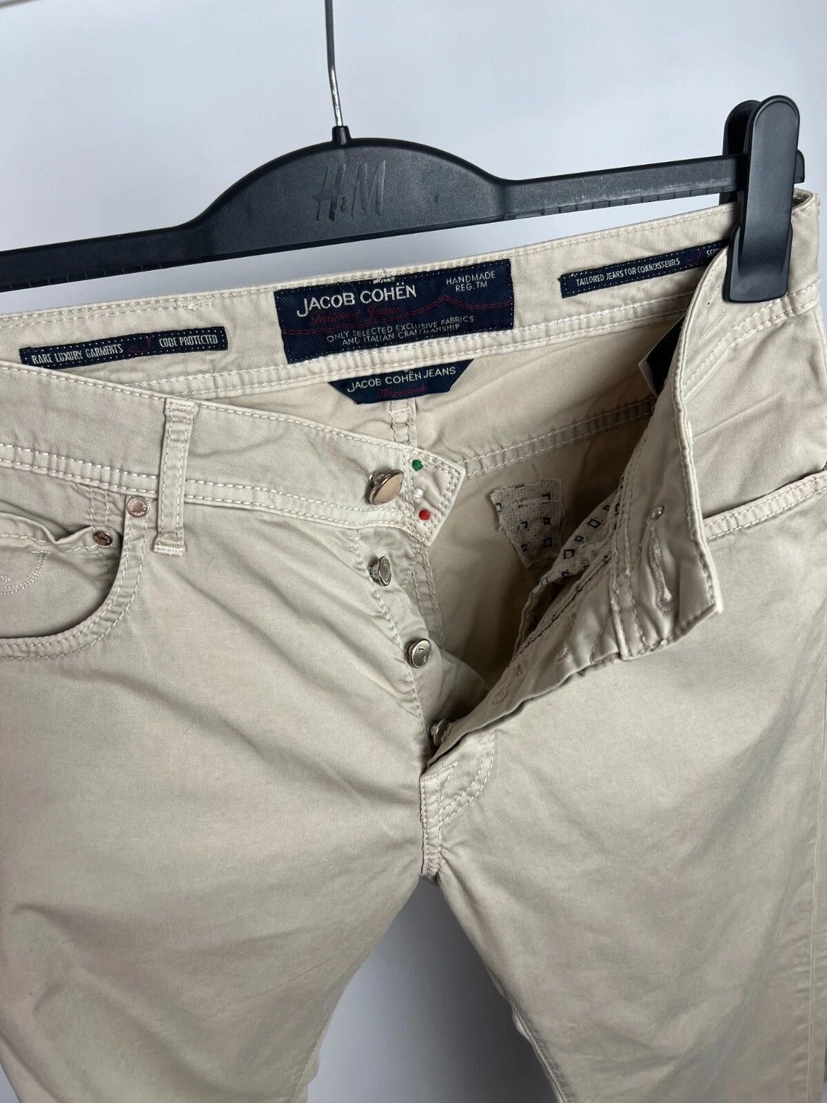 Jacob Cohen Jacob Cohen Beige Casual Handmade Italian Tailored Jeans Size US 30 / EU 46 - 9 Thumbnail
