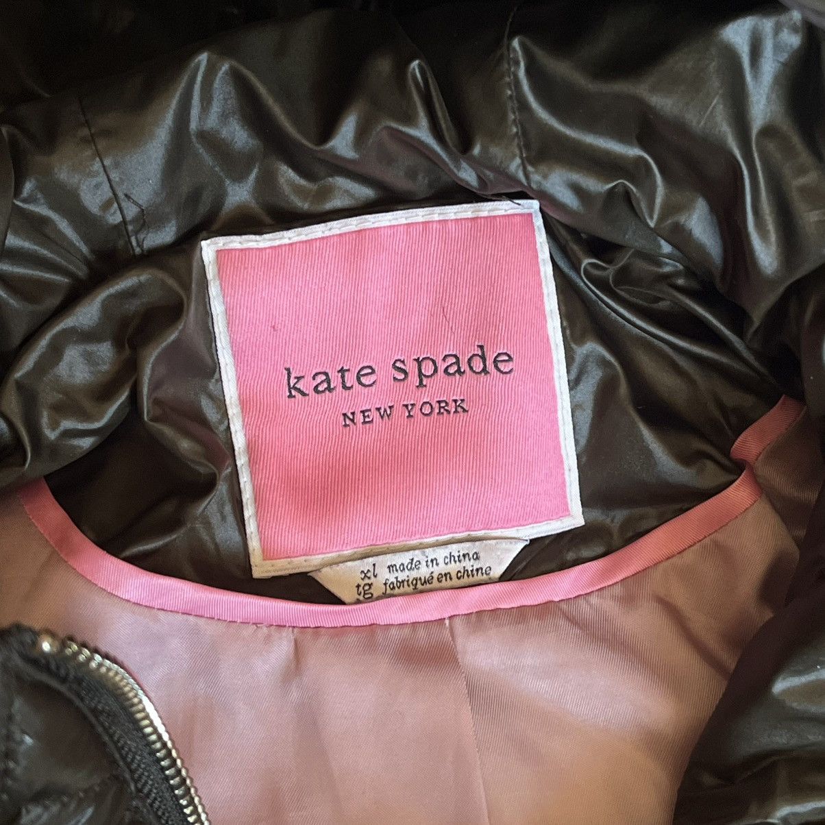 Kate Spade Kate Spade New York Women’s Hooded Quilted Anorak Coat Olive Size XL / US 12-14 / IT 48-50 - 8 Thumbnail