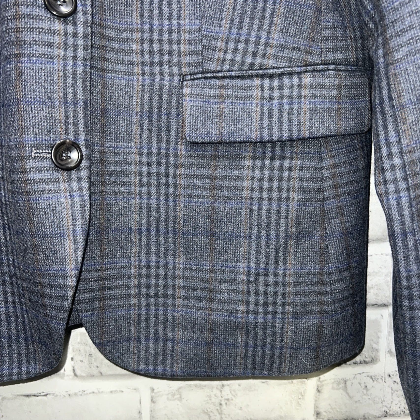 UNTUCKit UNTUCKit Blue Plaid Wool Sport Coat Womens Size 12 Size XL / US 12-14 / IT 48-50 - 5 Thumbnail