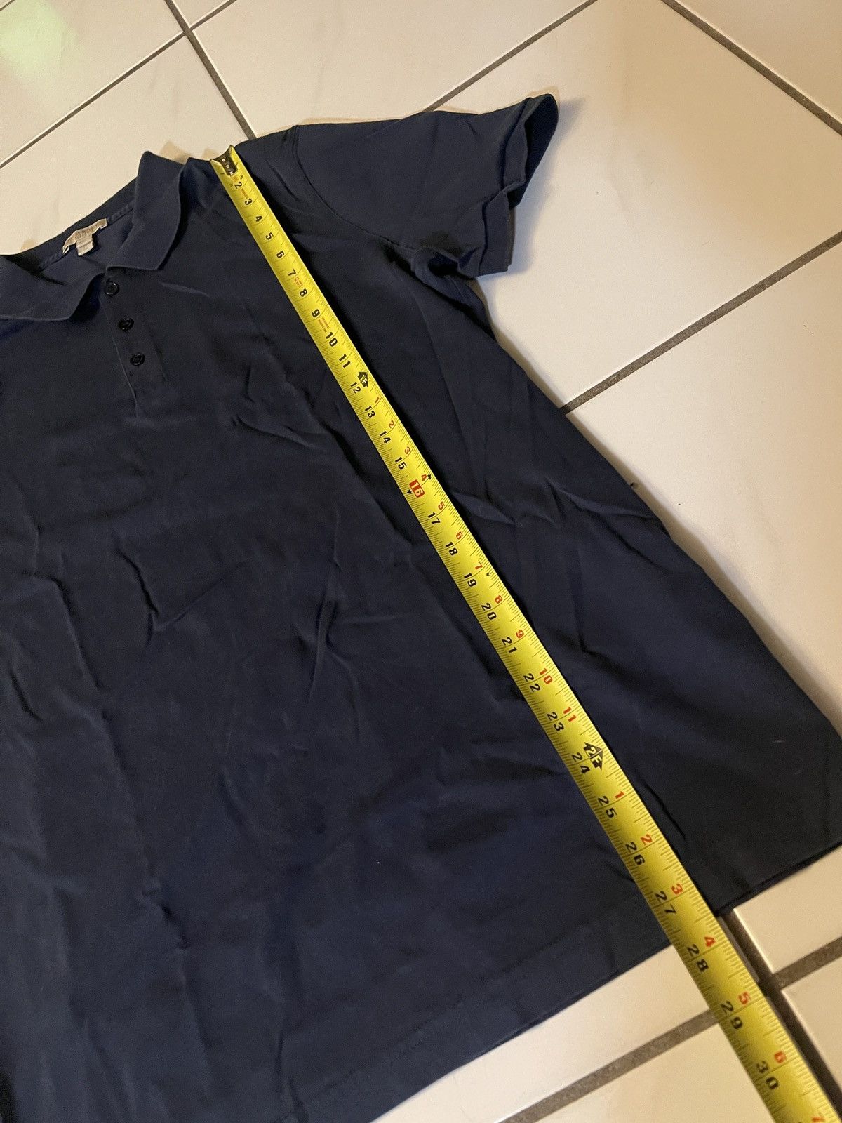 Burberry Burberry Brit Polo Shirt Mens XL Navy Blue Button Collared Size US XL / EU 56 / 4 - 4 Thumbnail