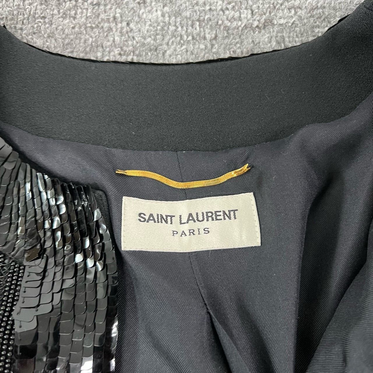 Saint Laurent Paris Saint laurent Beaded Sequin Heavy Duty Cardigan shirt 2501- Size US XXS / EU 40 - 5 Thumbnail