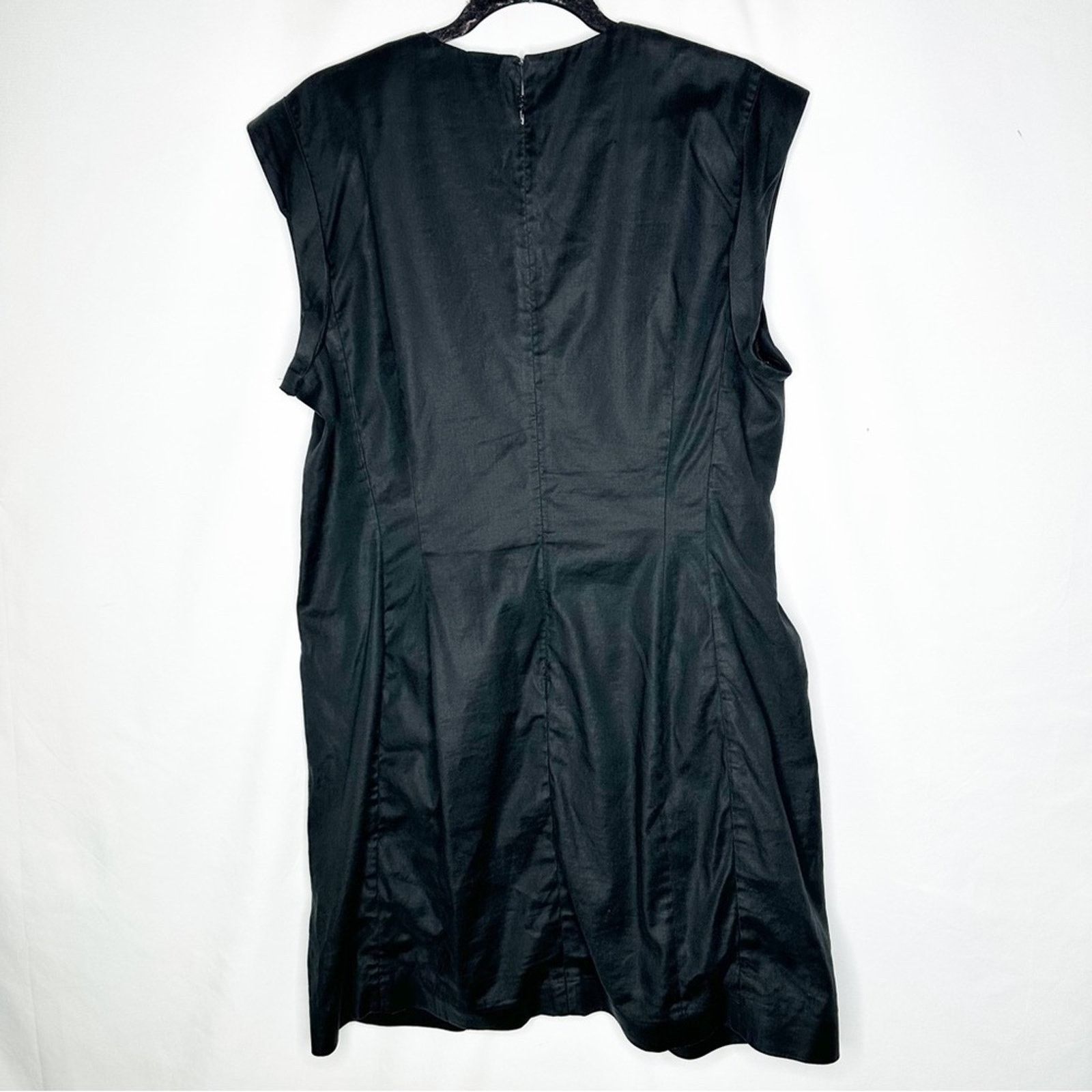 Veronica Beard VERONICA BEARD Skylar Linen Blend Minidress in Size 16 Size XXL / US 16-18 / IT 52-54 - 6 Thumbnail