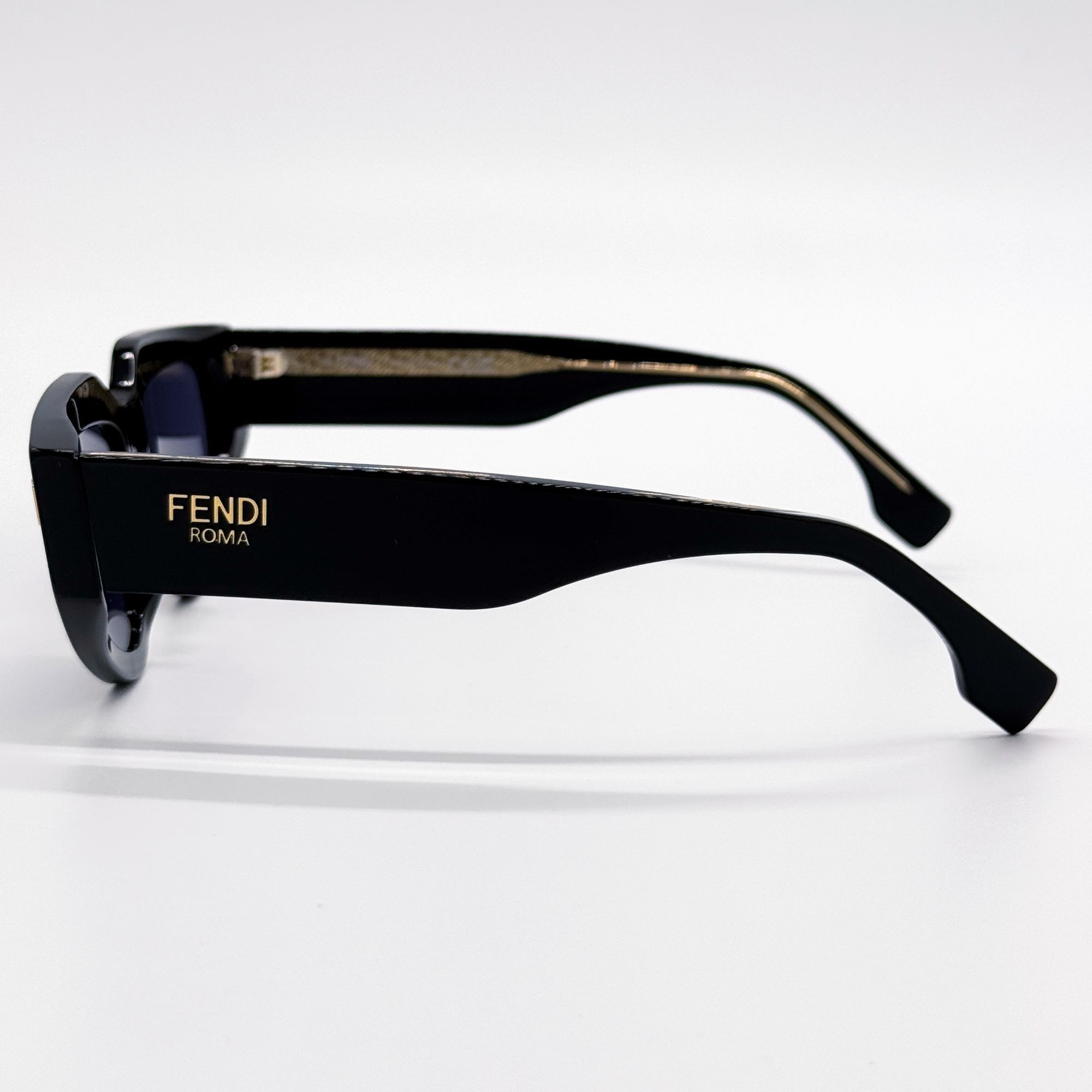 Fendi NEW FENDI SUNGLASSES FE40163U 01V BLACK/BLUE WOMEN EYEWEAR Size ONE SIZE - 5 Thumbnail