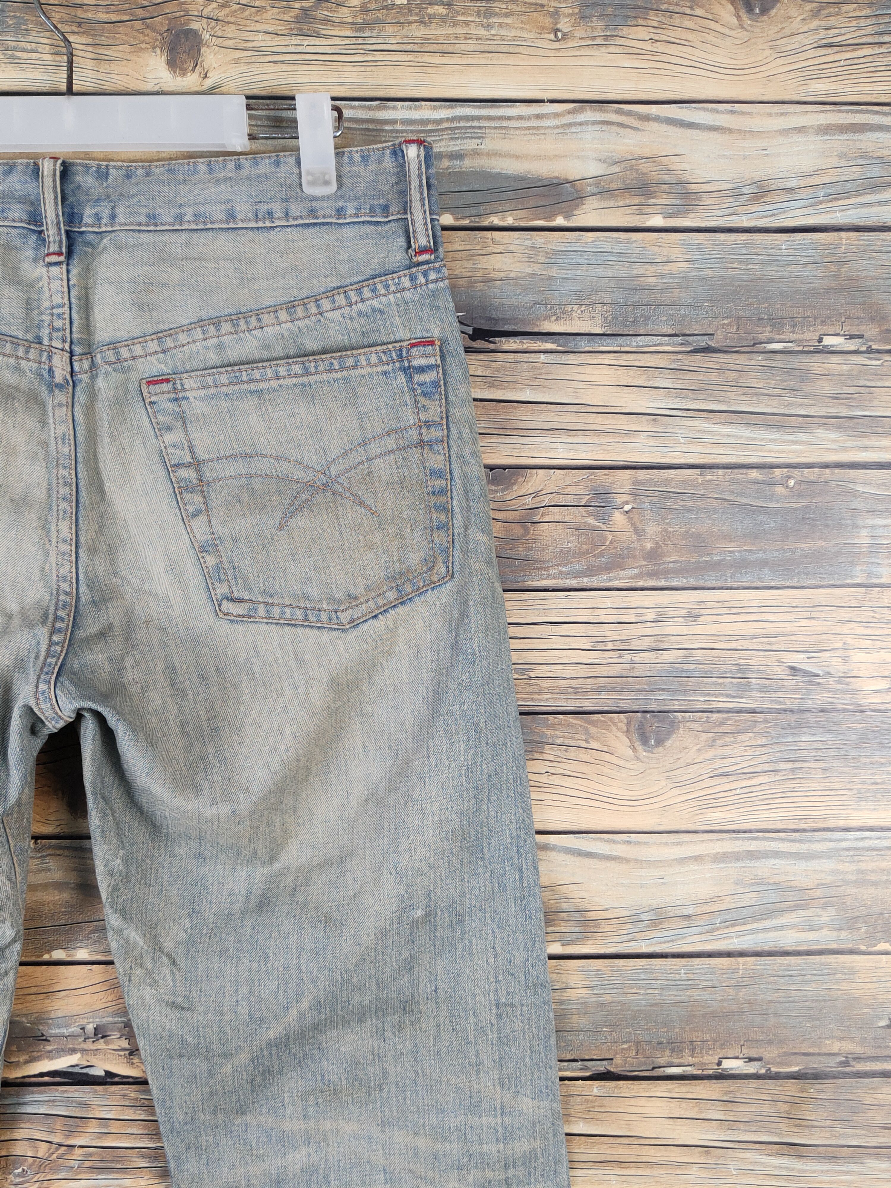 Takeo Kikuchi DL Takeo Kikuchi Blue Faded Distressed Ripped Jeans #W1478 Size US 32 / EU 48 - 4 Thumbnail