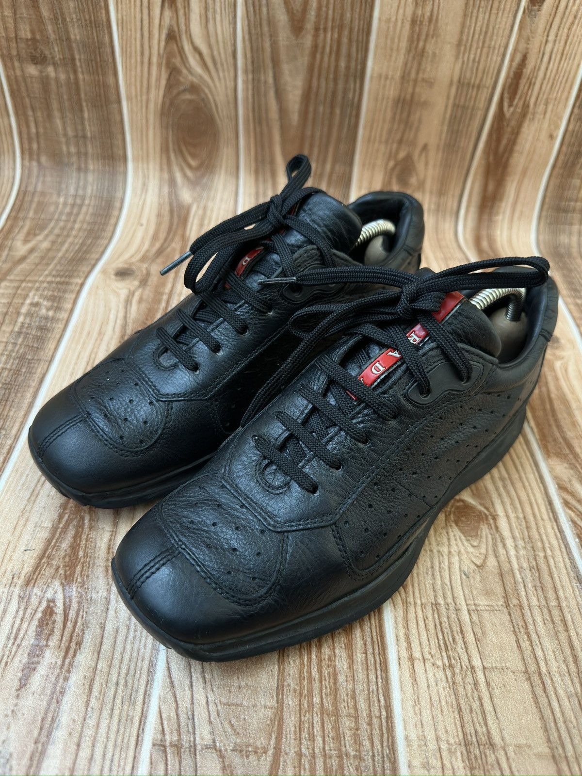 Prada Vintage Prada Sport Allacciata Regata Gym Nero Sneakers. Size US 7.5 / EU 40-41 - 4 Thumbnail