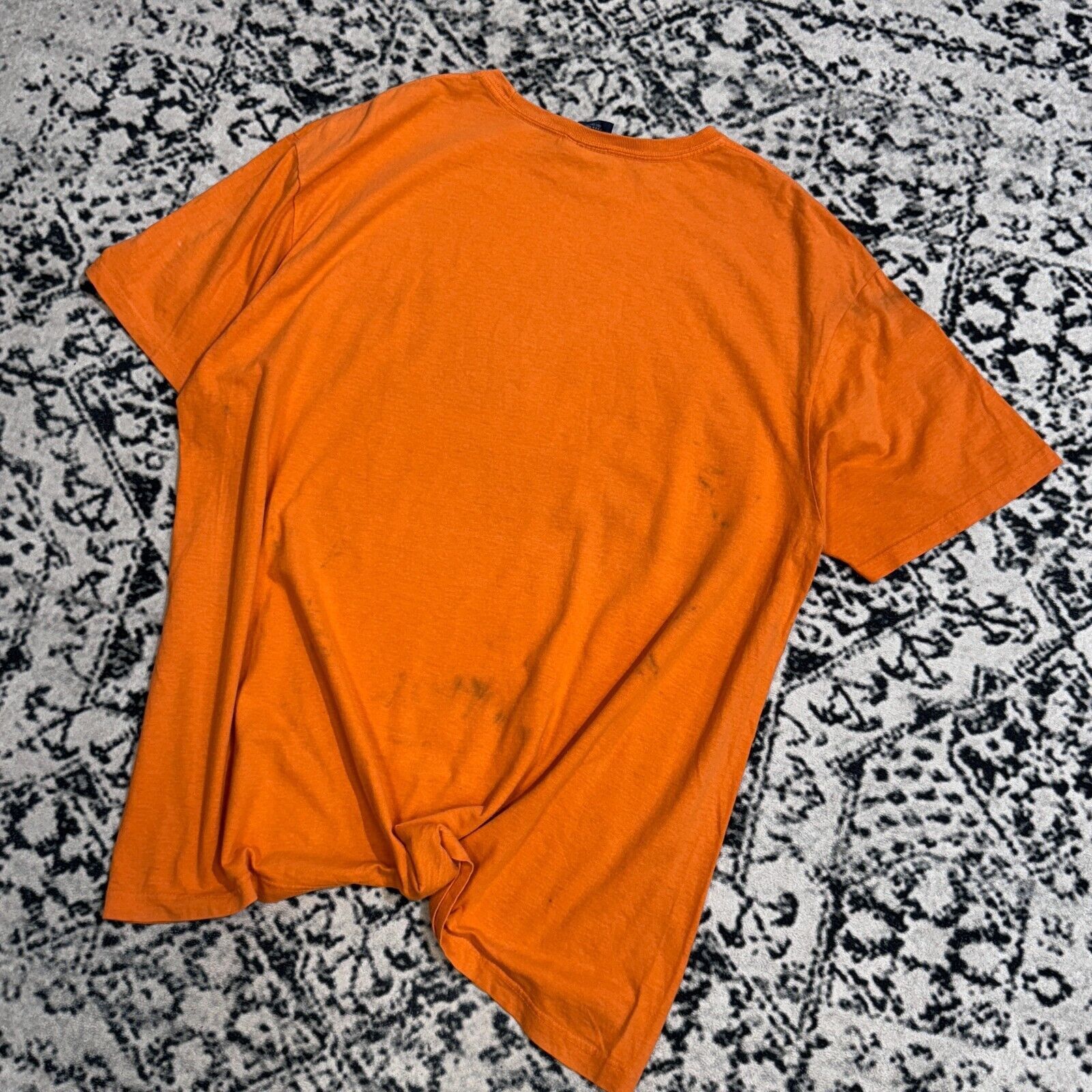 Ralph Lauren × Vintage Vintage Ralph Lauren Orange Cotton T-Shirt Size L Y2K 90s Size US L / EU 52-54 / 3 - 9 Thumbnail