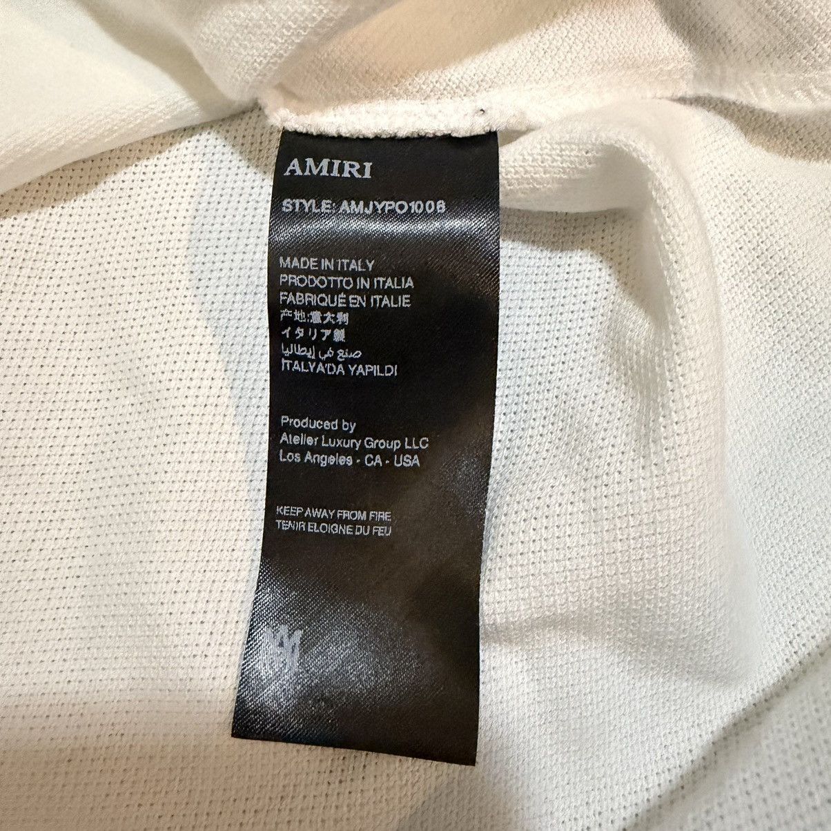 Amiri Amiri Arts District Cotton Polo Shirt Size US S / EU 44-46 / 1 - 4 Thumbnail