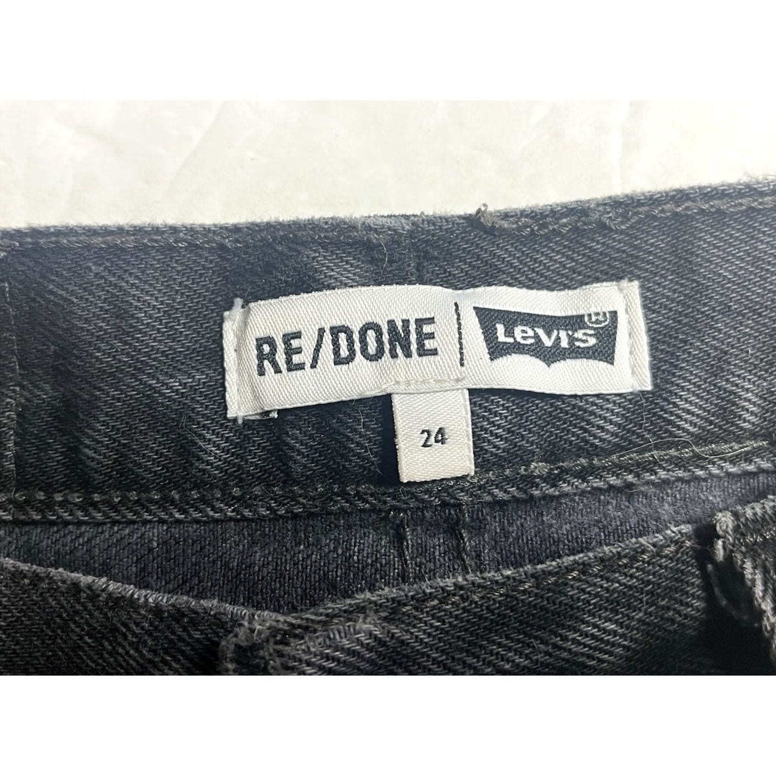 Levi's VINTAGE Levi's 501 Jeans Women Black Denim Premium Button Fly Regular Size 24 USA Made Straight Size 42" / US 20 - 7 Thumbnail