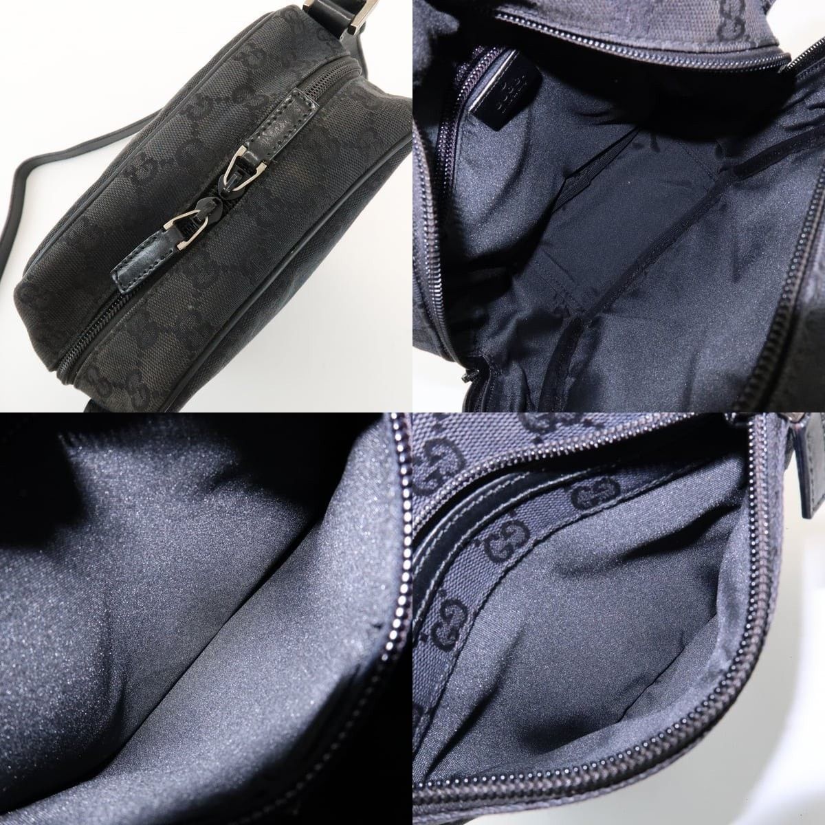 Gucci Gucci GG Supreme Crossbody Bag Black Size ONE SIZE - 7 Thumbnail