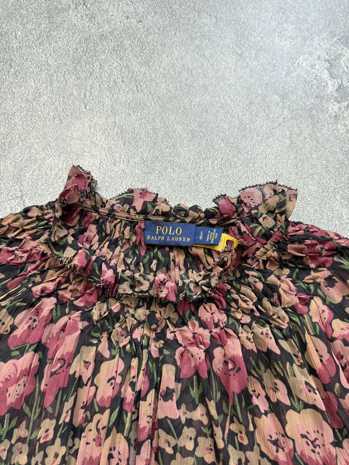 Polo Ralph Lauren Ralph Lauren Flowers Long Sleeve Button Up Shirt Blouse Size L / US 10 / IT 46 - 6 Thumbnail