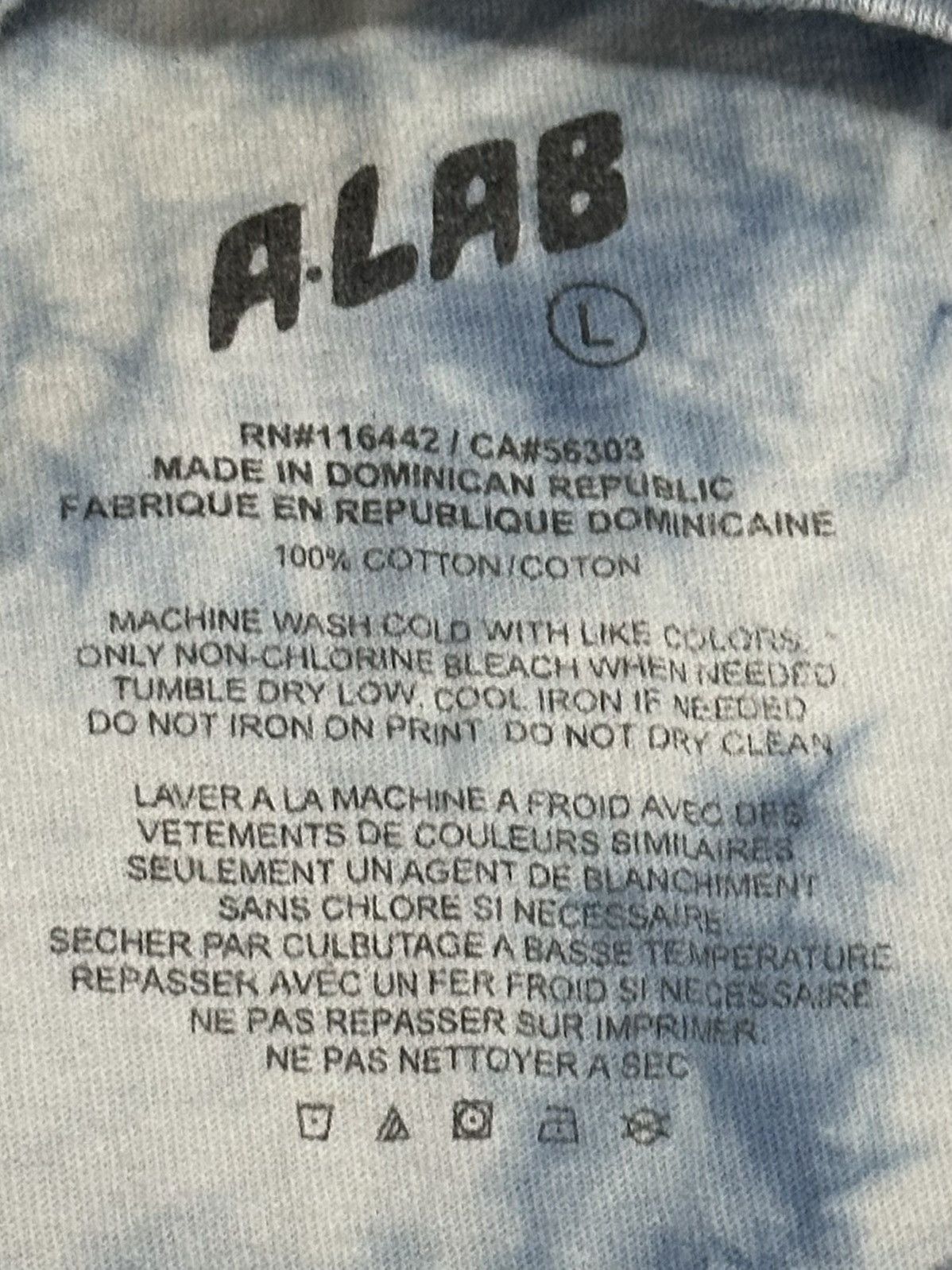 A.LAB A-Lab Never Grow Up Tie-Dye Shirt Size US L / EU 52-54 / 3 - 7 Thumbnail