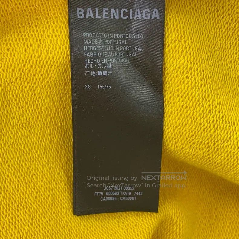 Balenciaga Balenciaga Micro Logo Embroidered Sports Hoodie Size XS / US 0-2 / IT 36-38 - 8 Thumbnail
