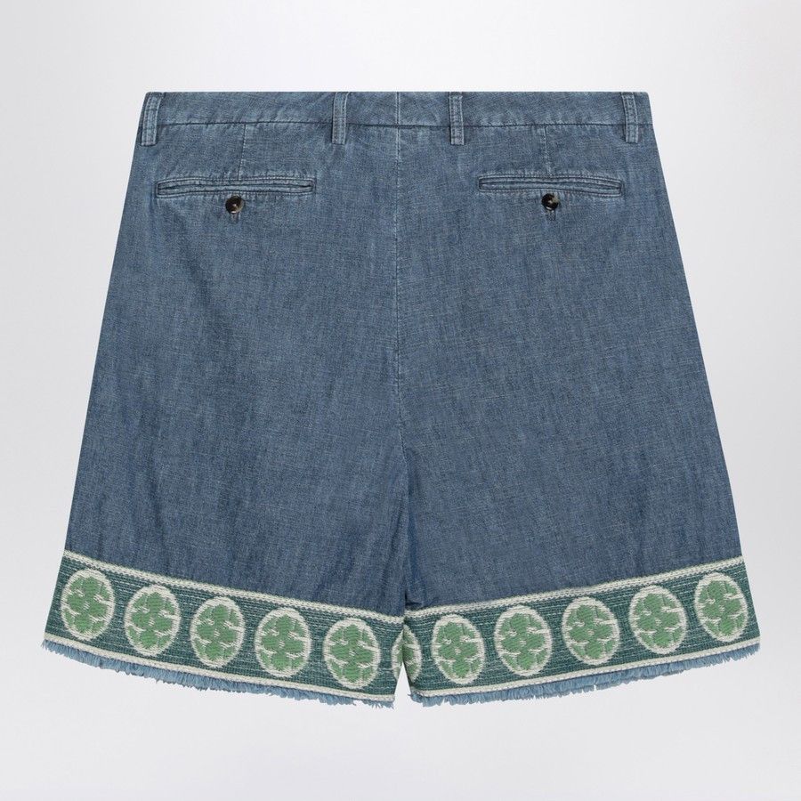 Valentino o1d2blof1025 Bottom Shorts in Blue Size US 32 / EU 48 - 2 Thumbnail
