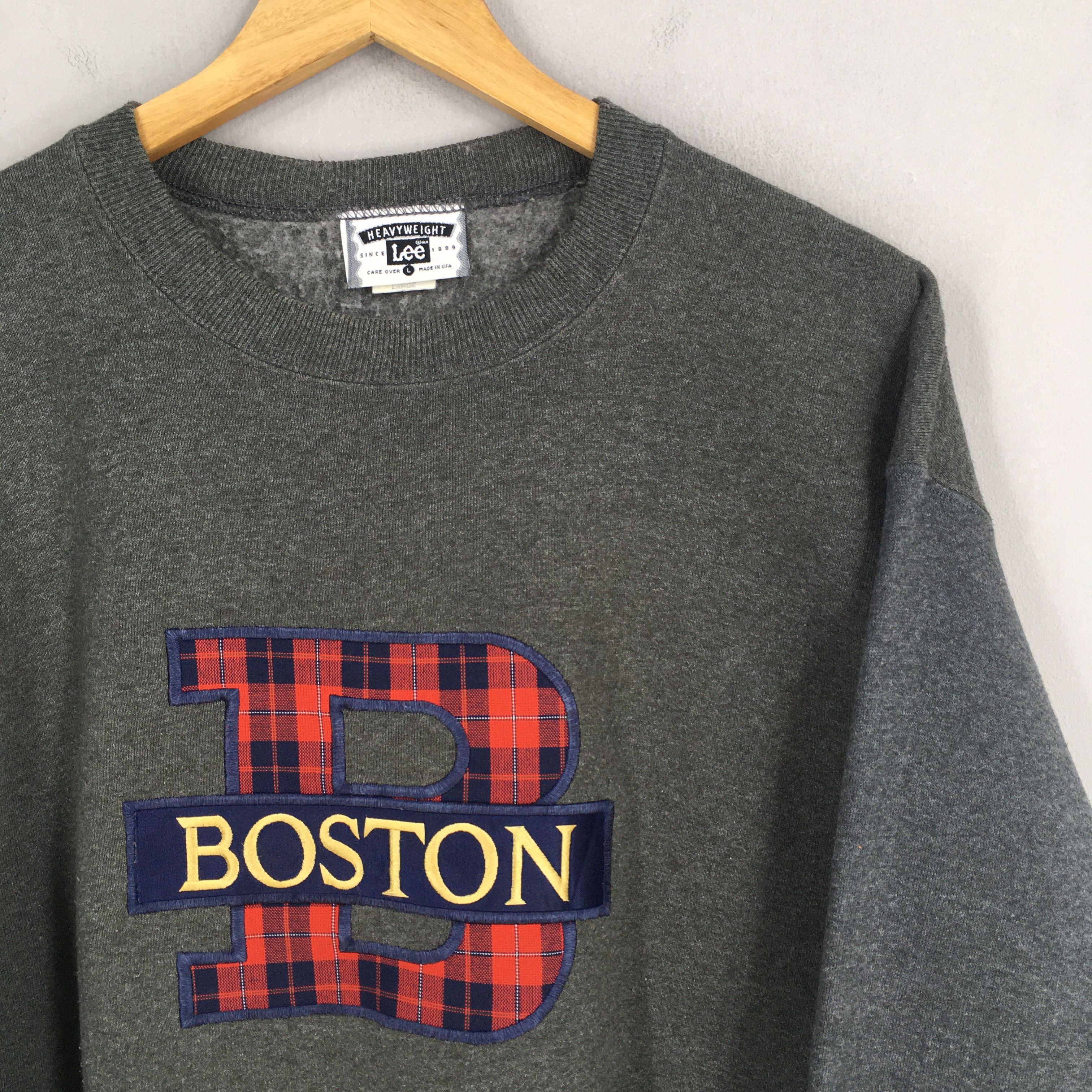 NCAA Vintage 90s Boston State Gray Sweatshirt Large Size US L / EU 52-54 / 3 - 2 Thumbnail