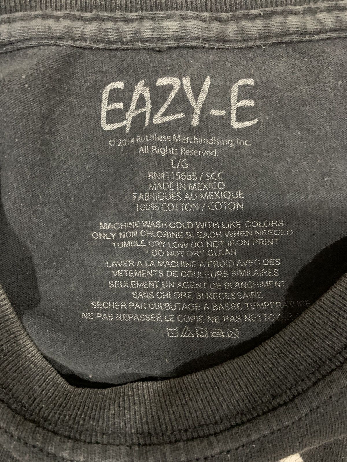 Rap Tees Eazy E Real Mutha Fuckin G Tshirt Size US L / EU 52-54 / 3 - 6 Thumbnail