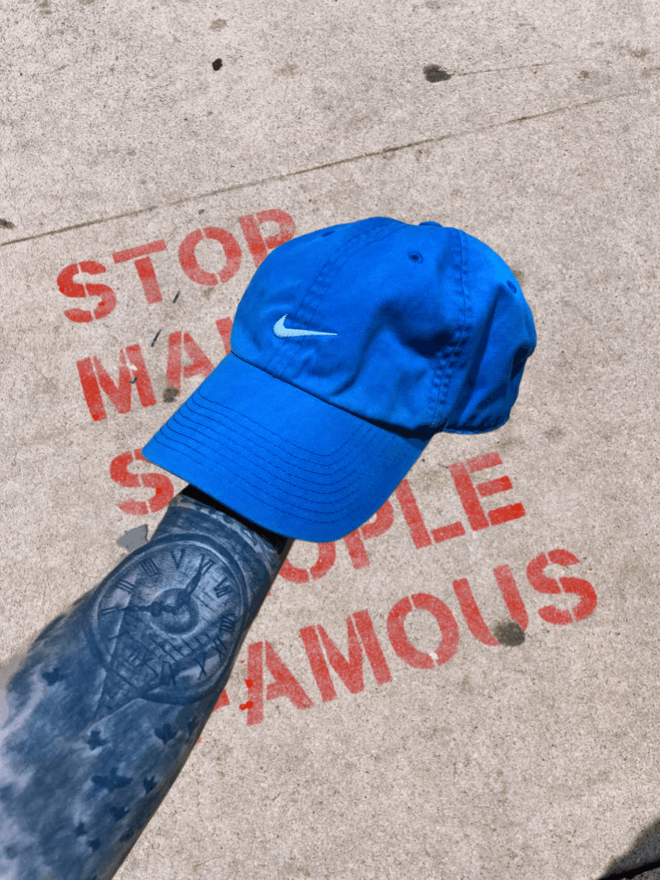 Nike Cap Nike Logo Y2K One Size Blue Hats Streetwear Size ONE SIZE - 1 Thumbnail