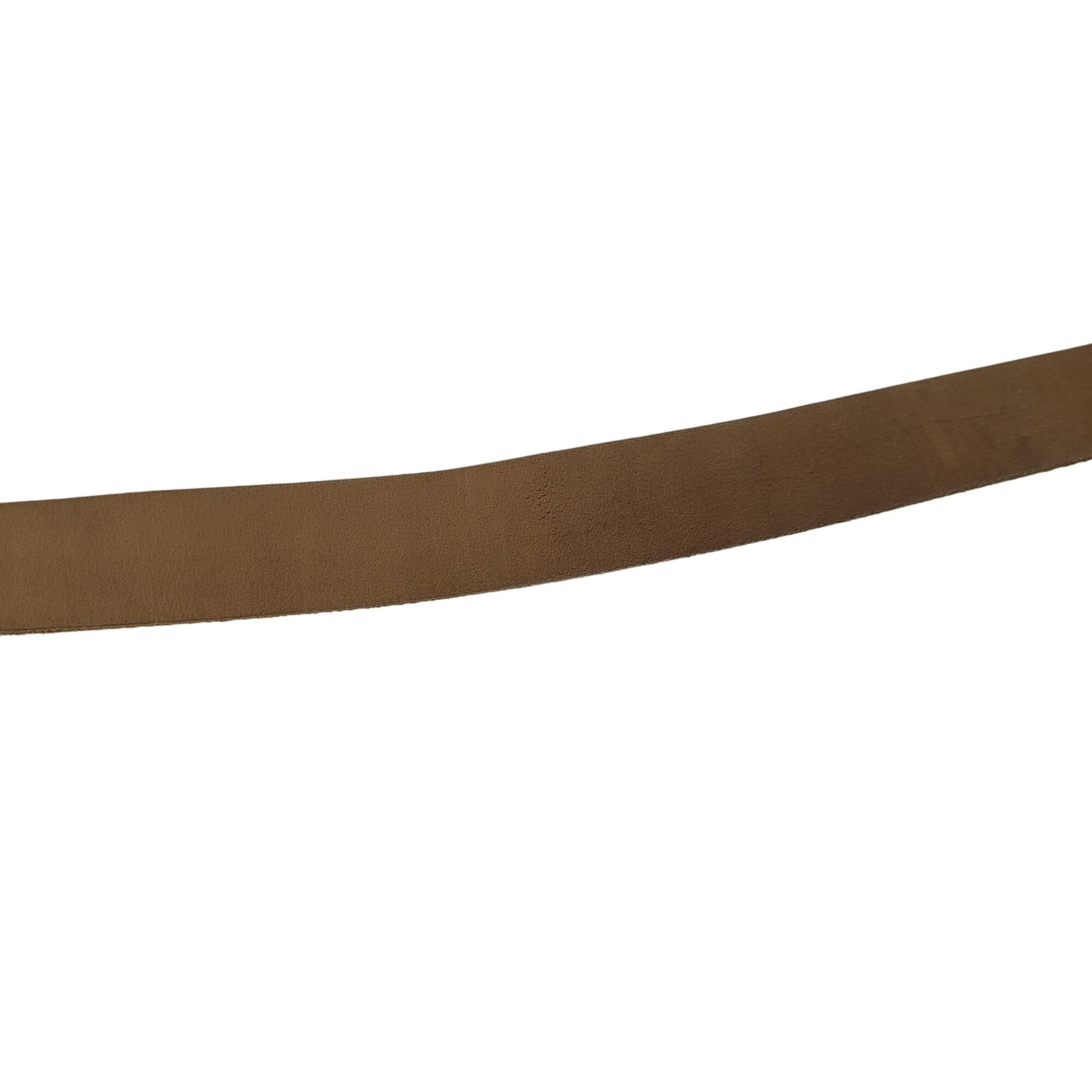 Other Bison Denim Camel Brown Genuine Leather Mens Belt Rugged Out Size 36 - 11 Thumbnail