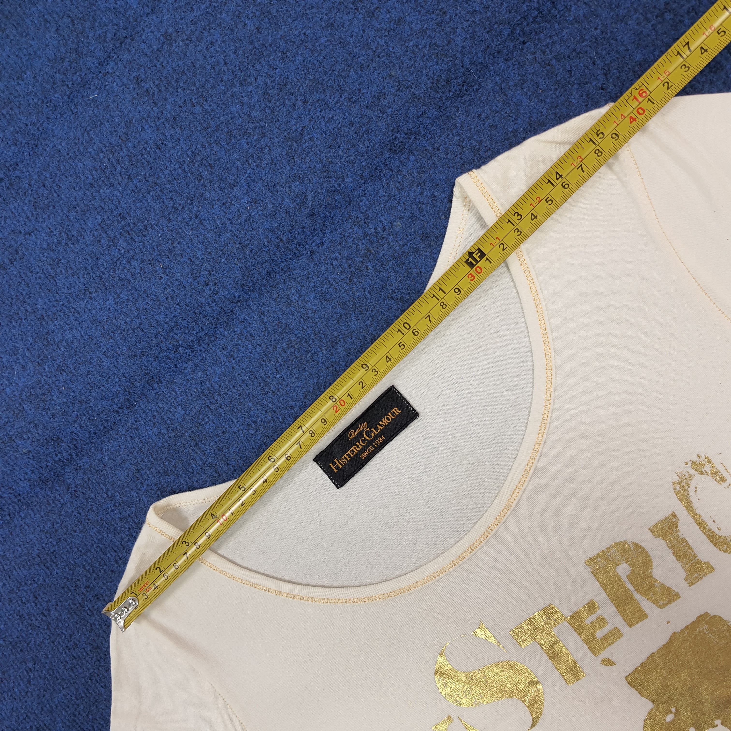 Hysteric Glamour Vintage Hysteric Glamour Japan Gold Logo Tshirt C301N33 Size S / US 4 / IT 40 - 10 Thumbnail