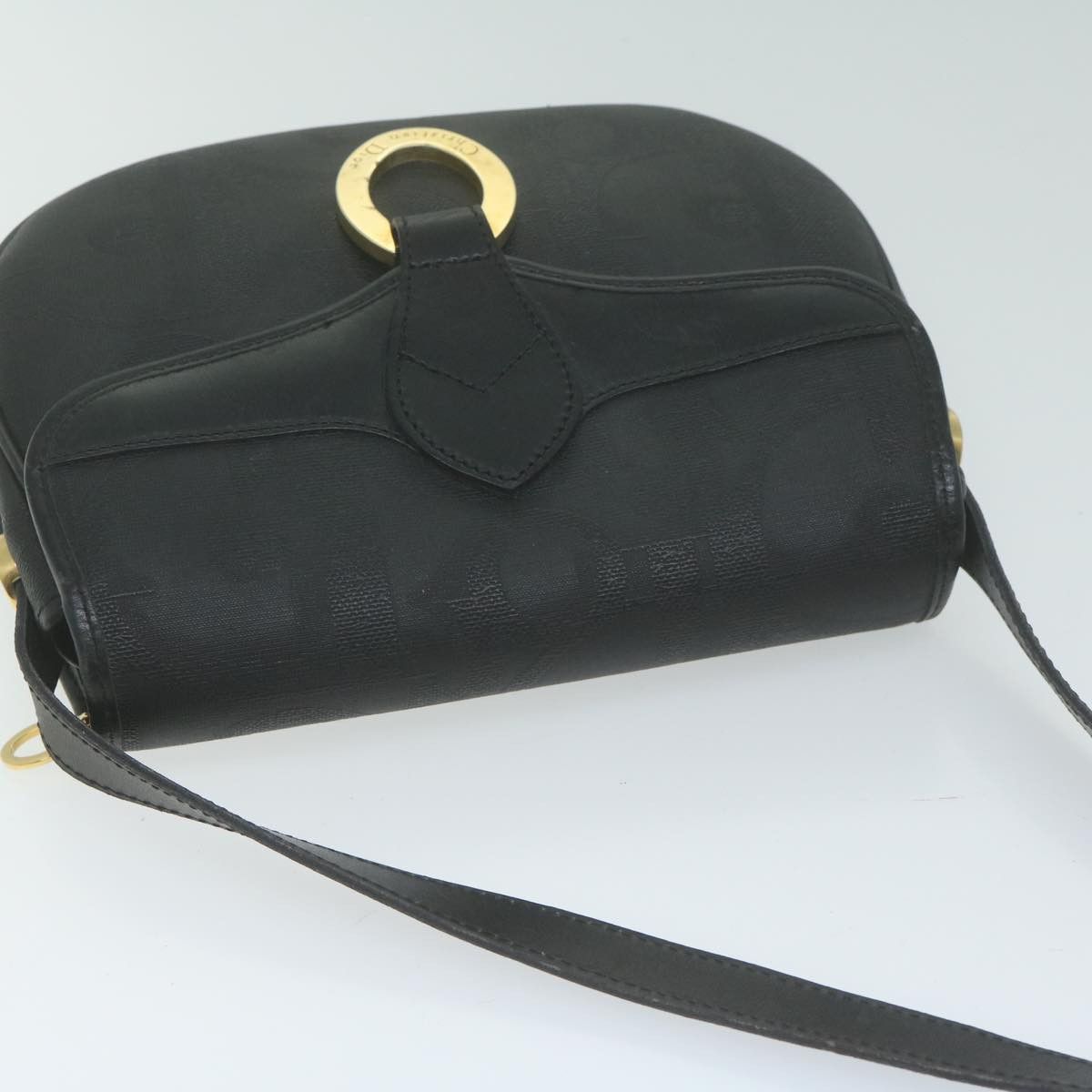 Dior DIOR Trotter Canvas Shoulder Bag Black Size ONE SIZE - 6 Thumbnail