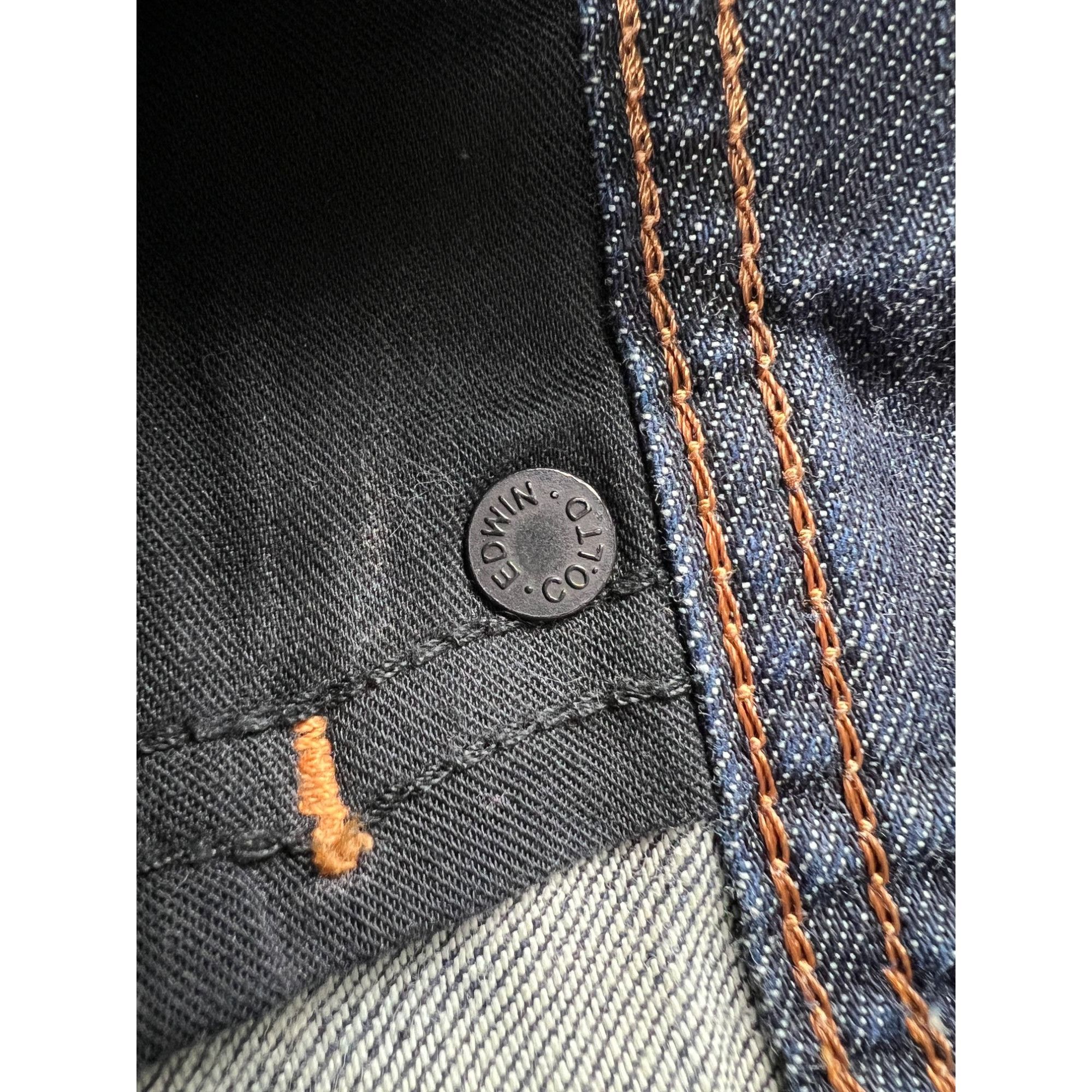 Edwin Edwin SK505S Made in Japan Raw Selvedge Denim Jeans (Y0967) Size US 31 - 10 Thumbnail