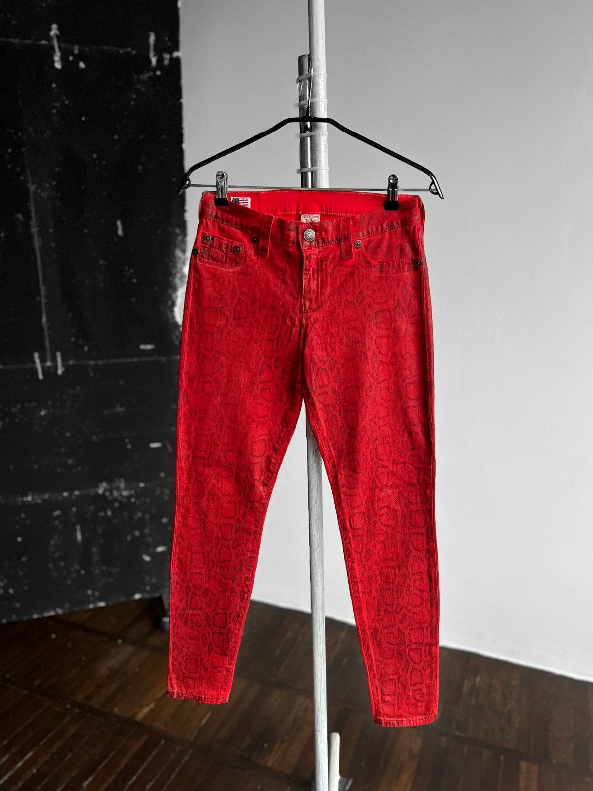 True Religion True Religion Womens Red Slim Fit Jeans Pants Made in USA Size 28" / US 6 / IT 42 - 1 Thumbnail