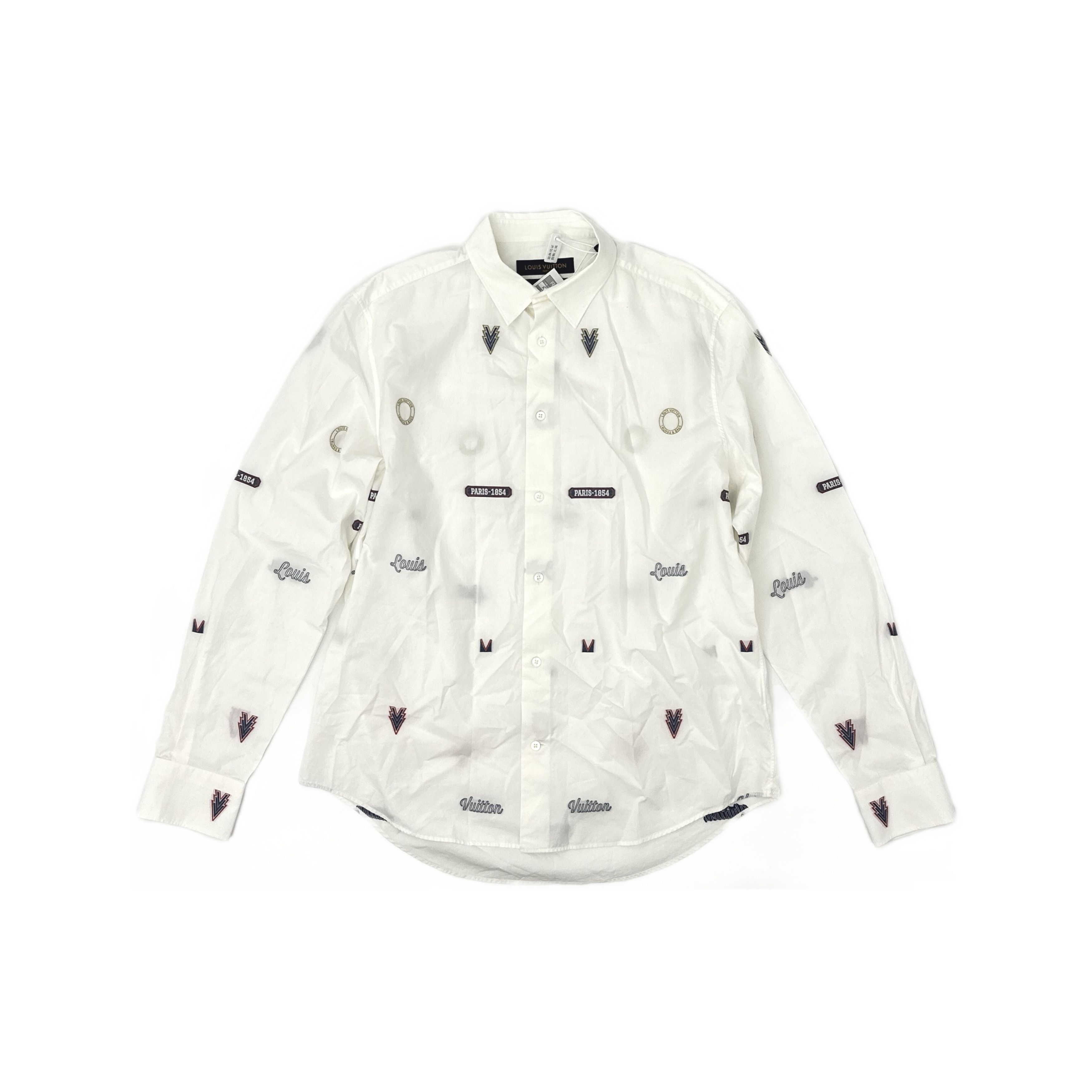 Louis Vuitton Louis Vuitton Embroidered Button Up Shirt Size XXL Size US XXL / EU 58 / 5 - 1 Thumbnail