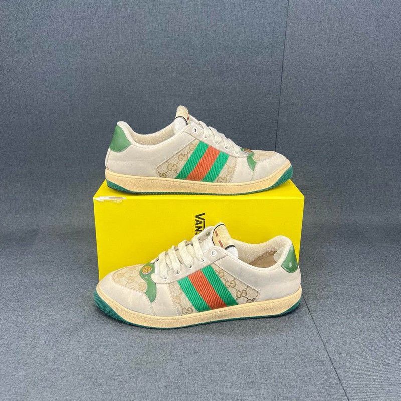 Gucci Gucci Screener Low-Top Leather Sneakers for Men - Size US 9.5 / EU 42-43 - 7 Thumbnail