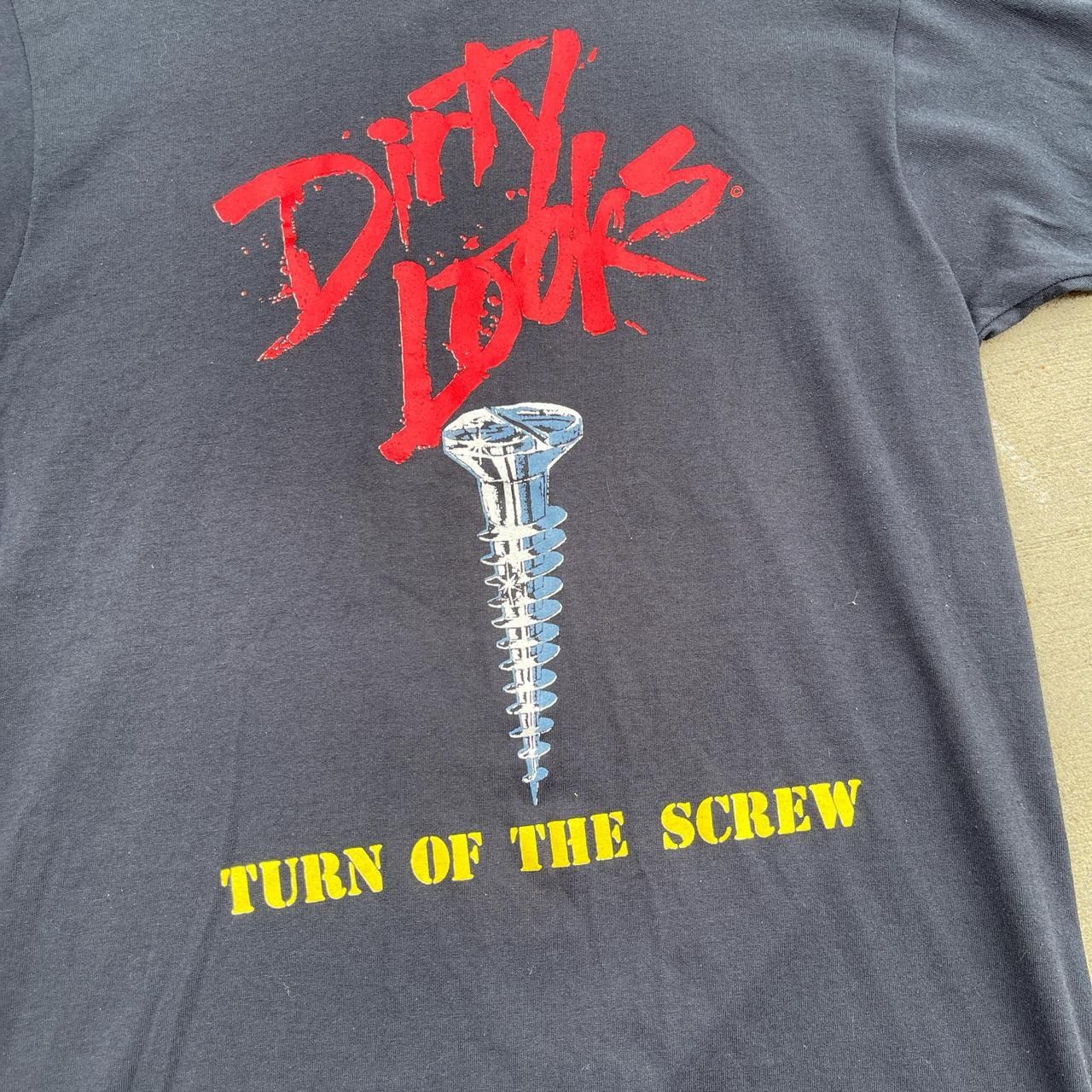 Vintage Vintage 80s Hard Rock dirty looks whos screwing you tee Size US M / EU 48-50 / 2 - 2 Thumbnail
