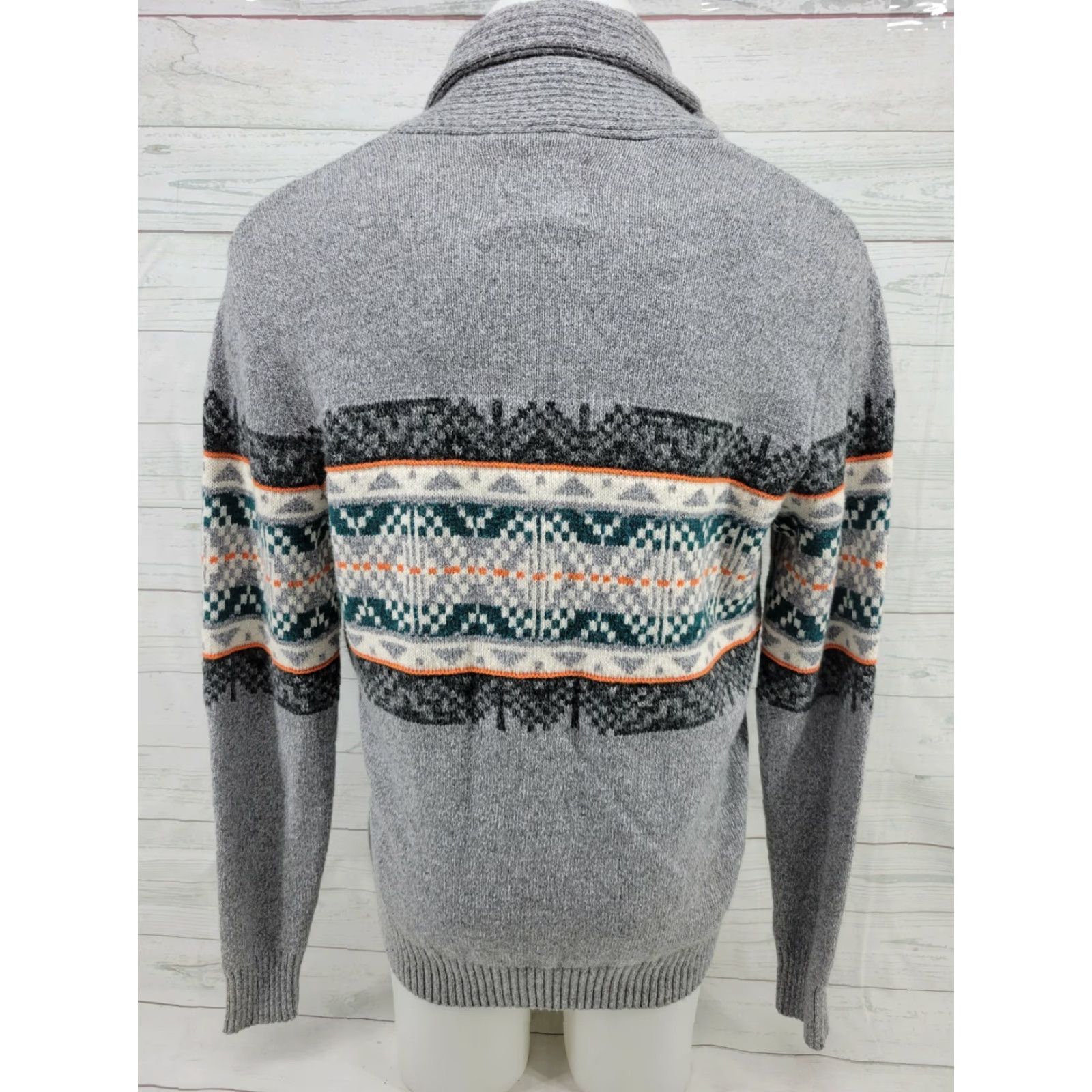 American Eagle Outfitters American Eagle Outfitters Pullover Sweater Mens Size LRG NWT 1/4 Button Gray Cotton Blend Collared 1/4 Zip MENS Size US L / EU 52-54 / 3 - 6 Thumbnail