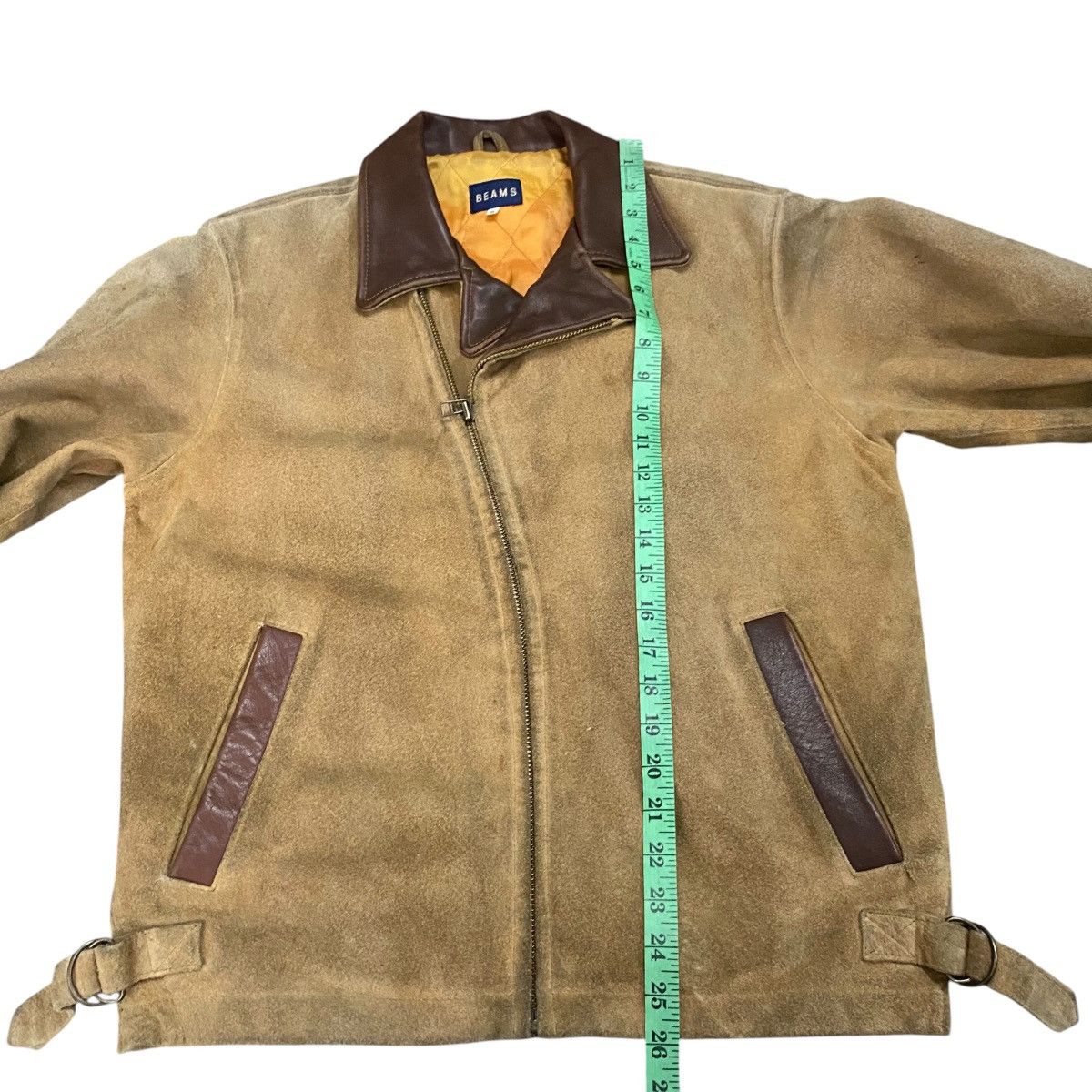 Beams Japan × Vintage Vintage 90s Beams Suede Leather Zipper Jacket M Size Size US M / EU 48-50 / 2 - 17 Thumbnail
