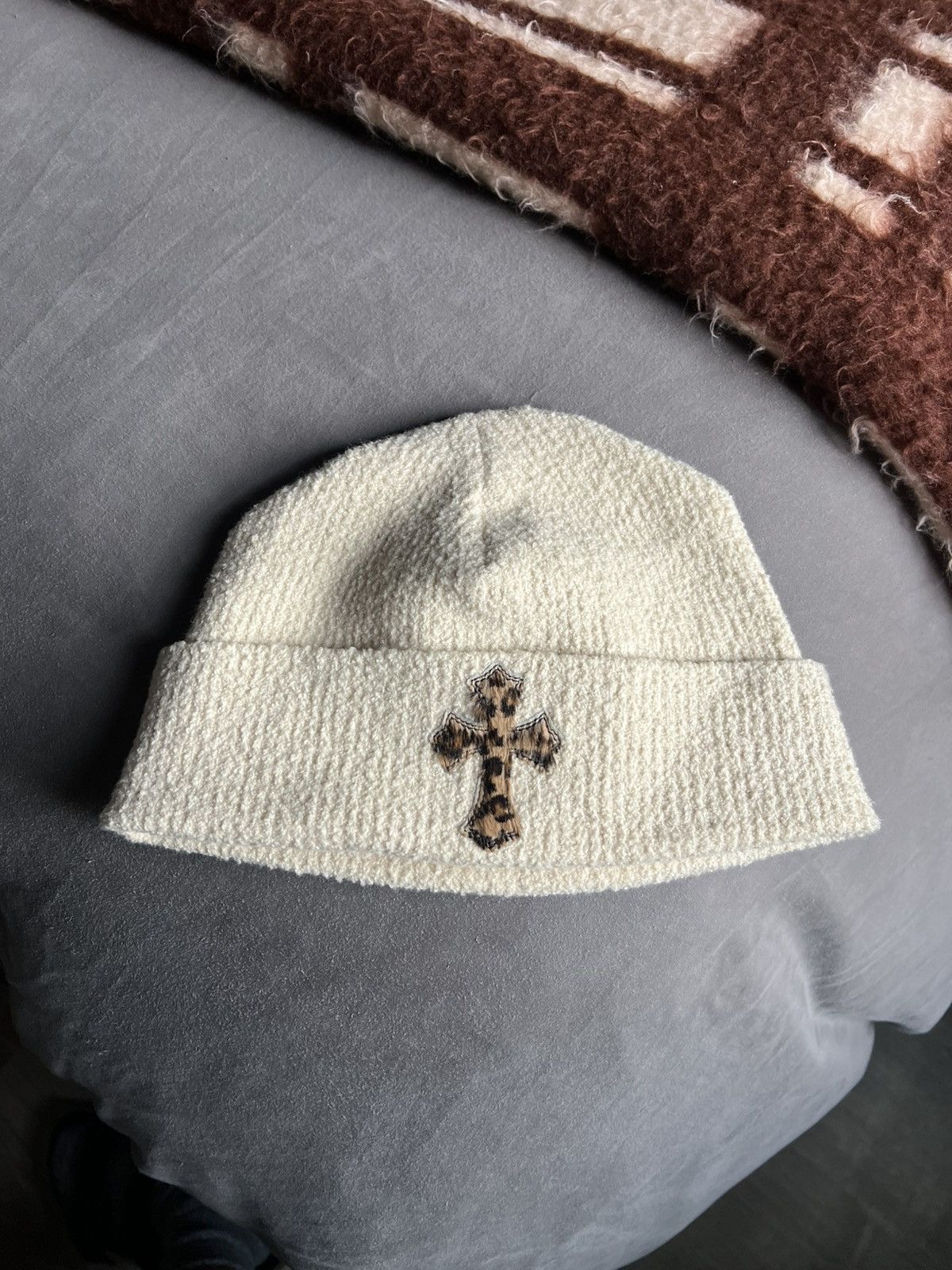 Chrome Hearts Ponyhair Cross Beanie ‘Badda Bing’