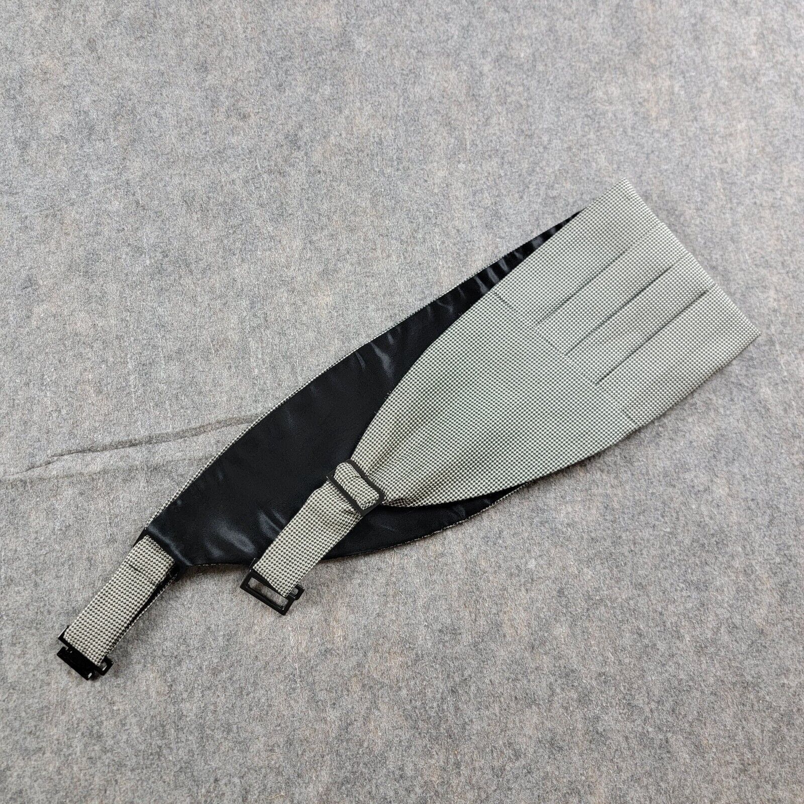 Polo Ralph Lauren Polo Ralph Lauren Vintage Houndstooth Tuxedo Silk Cummerbund Size ONE SIZE - 2 Thumbnail