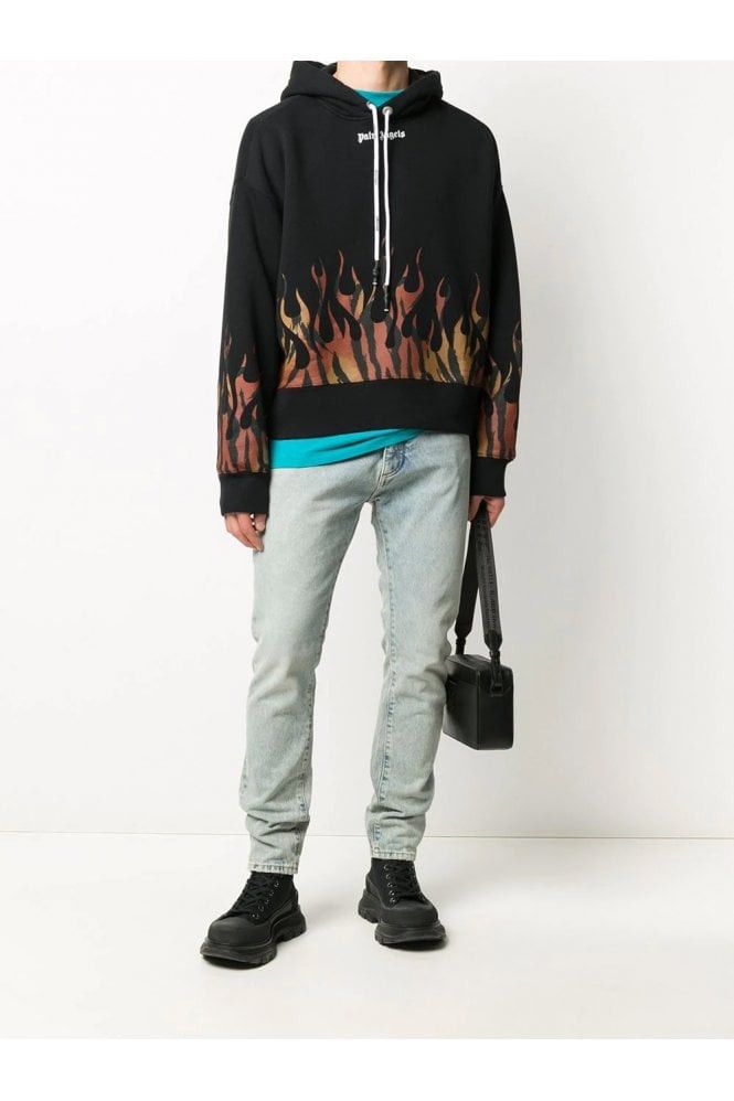 Palm Angels PALM ANGELS TIGER FLAMES HOODIE Size US L / EU 52-54 / 3 - 10 Thumbnail
